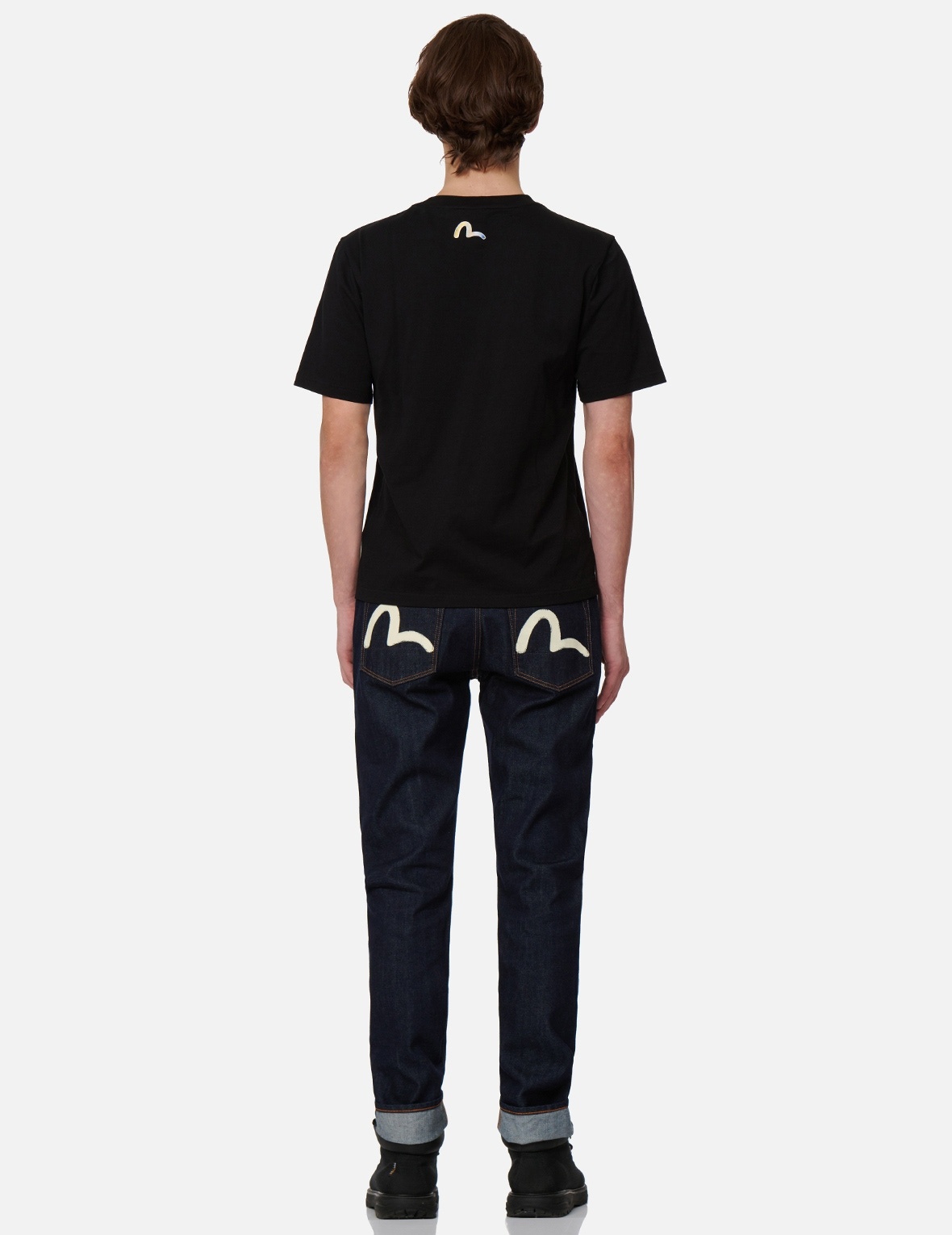 FADED SEAGULL PRINT CARROT-FIT JEANS #2017 - 5