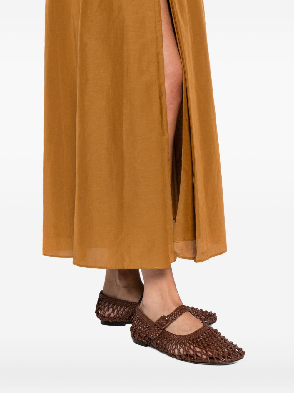 Carmen split-front midi skirt - 5