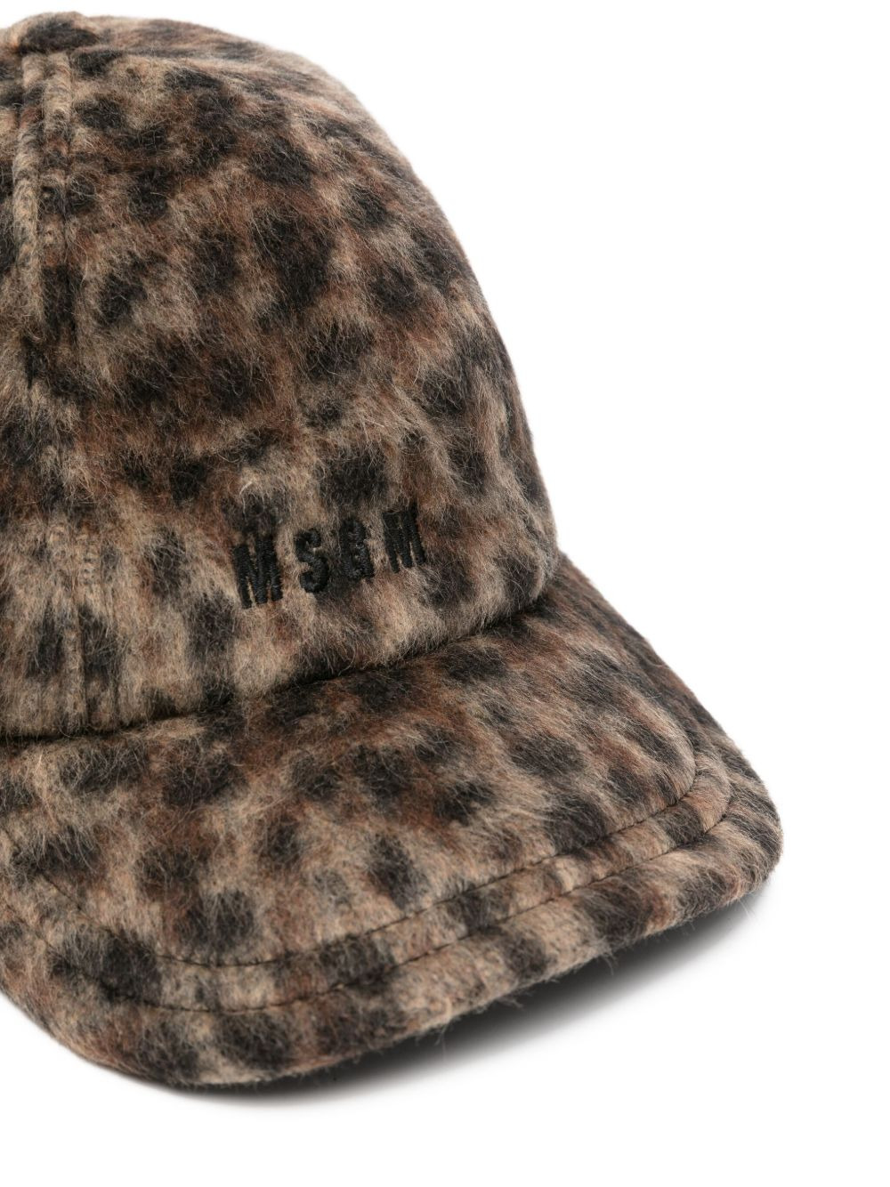 leopard-print baseball cap - 3