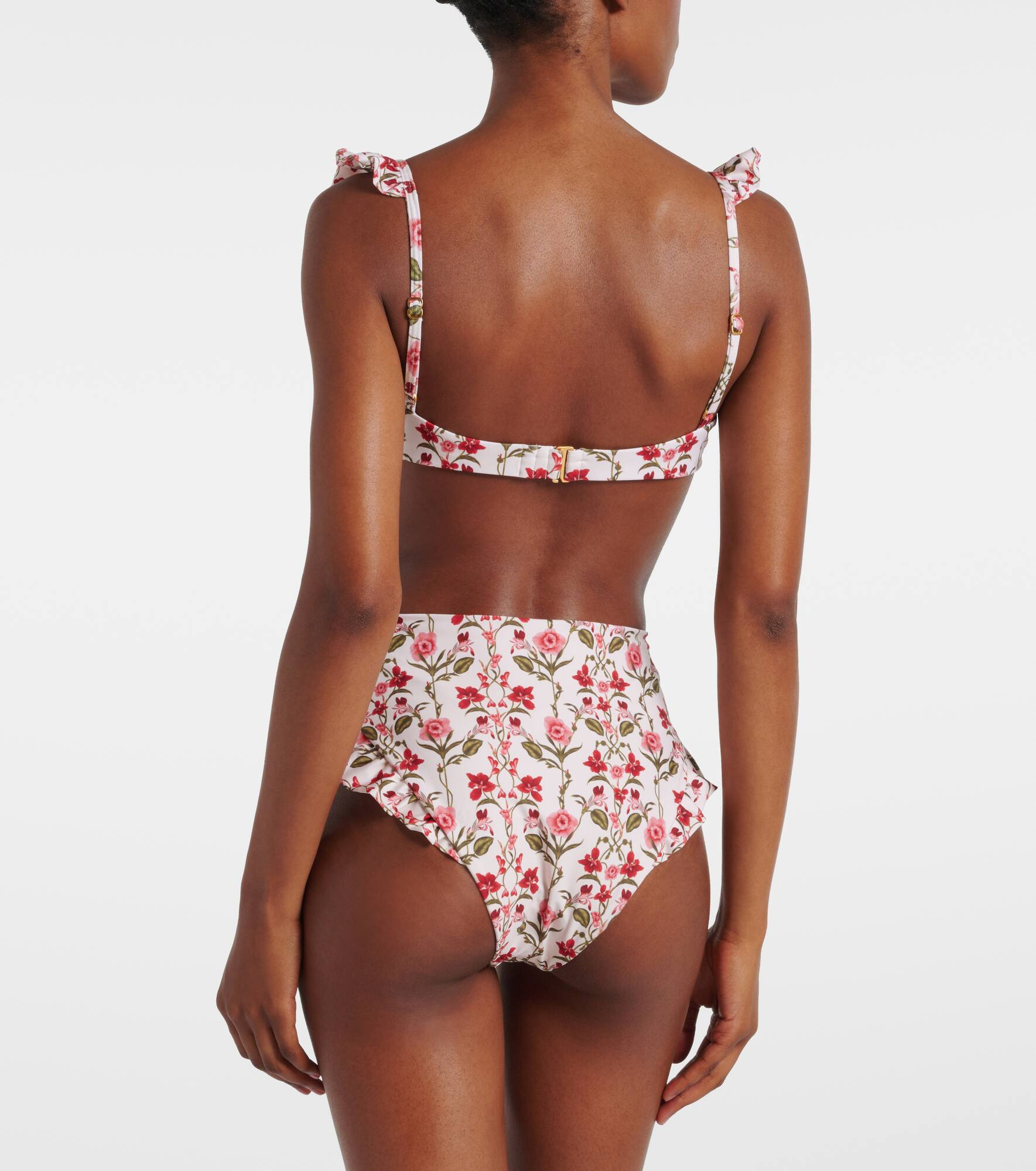Kiwi floral bikini top - 3