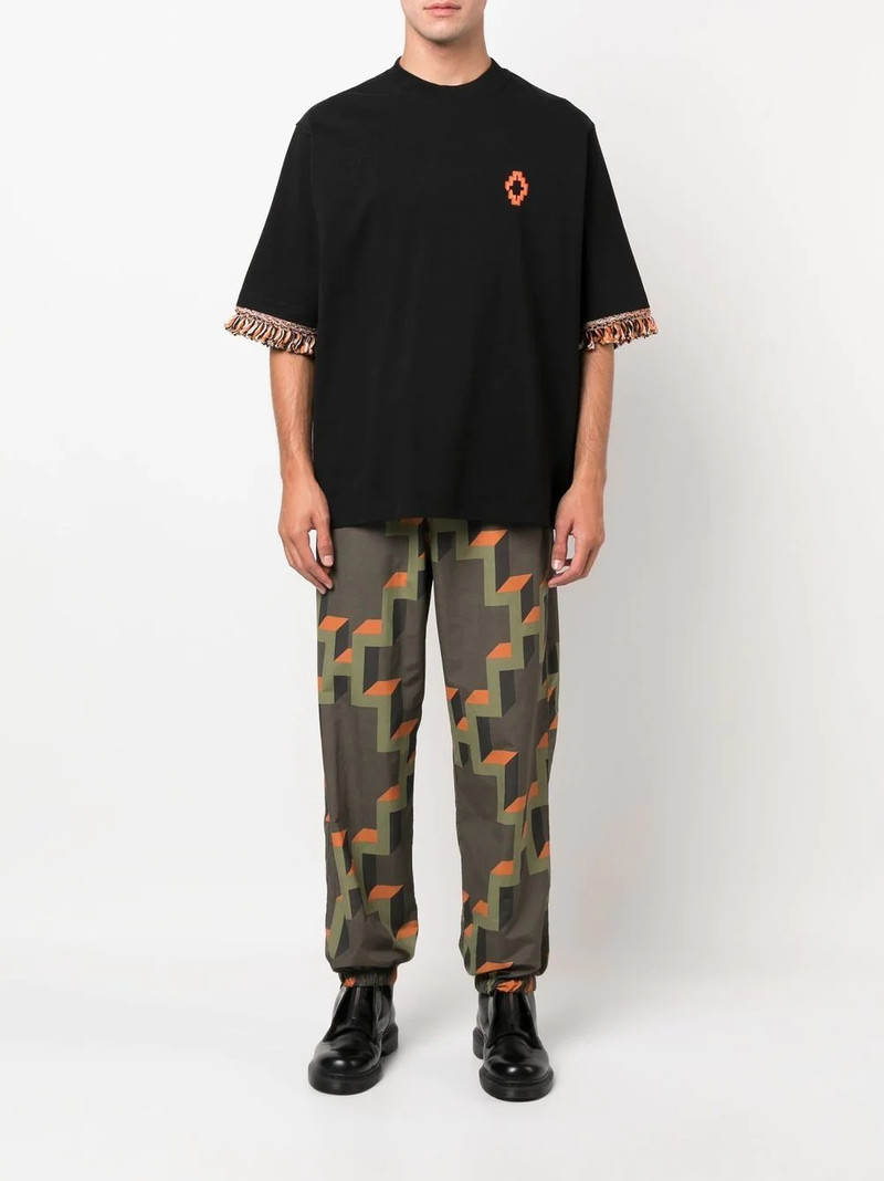 Marcelo Burlon County Of Milan fringed-trim T-shirt outlook
