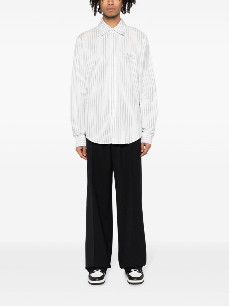 AMIRI logo-embroidered striped shirt outlook