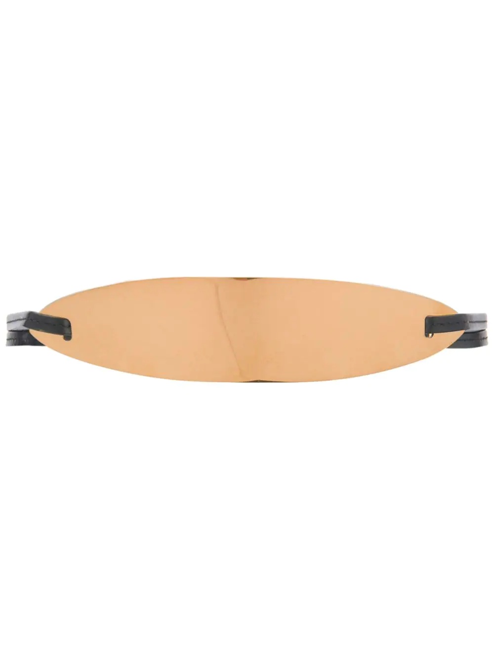 gold-tone tie-back belt - 1