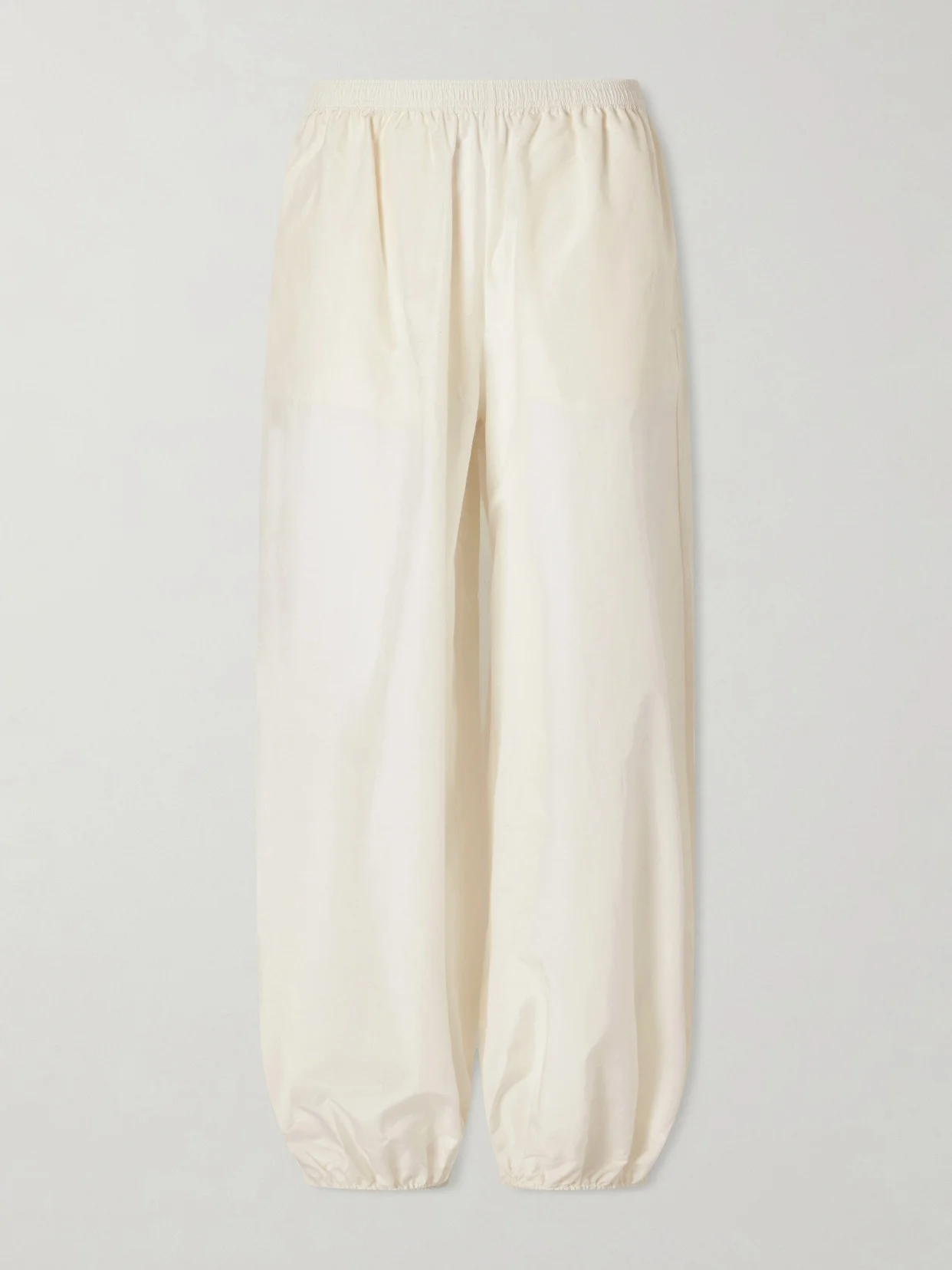 Almaya Cotton And Silk-blend Wide-leg Pants - 1
