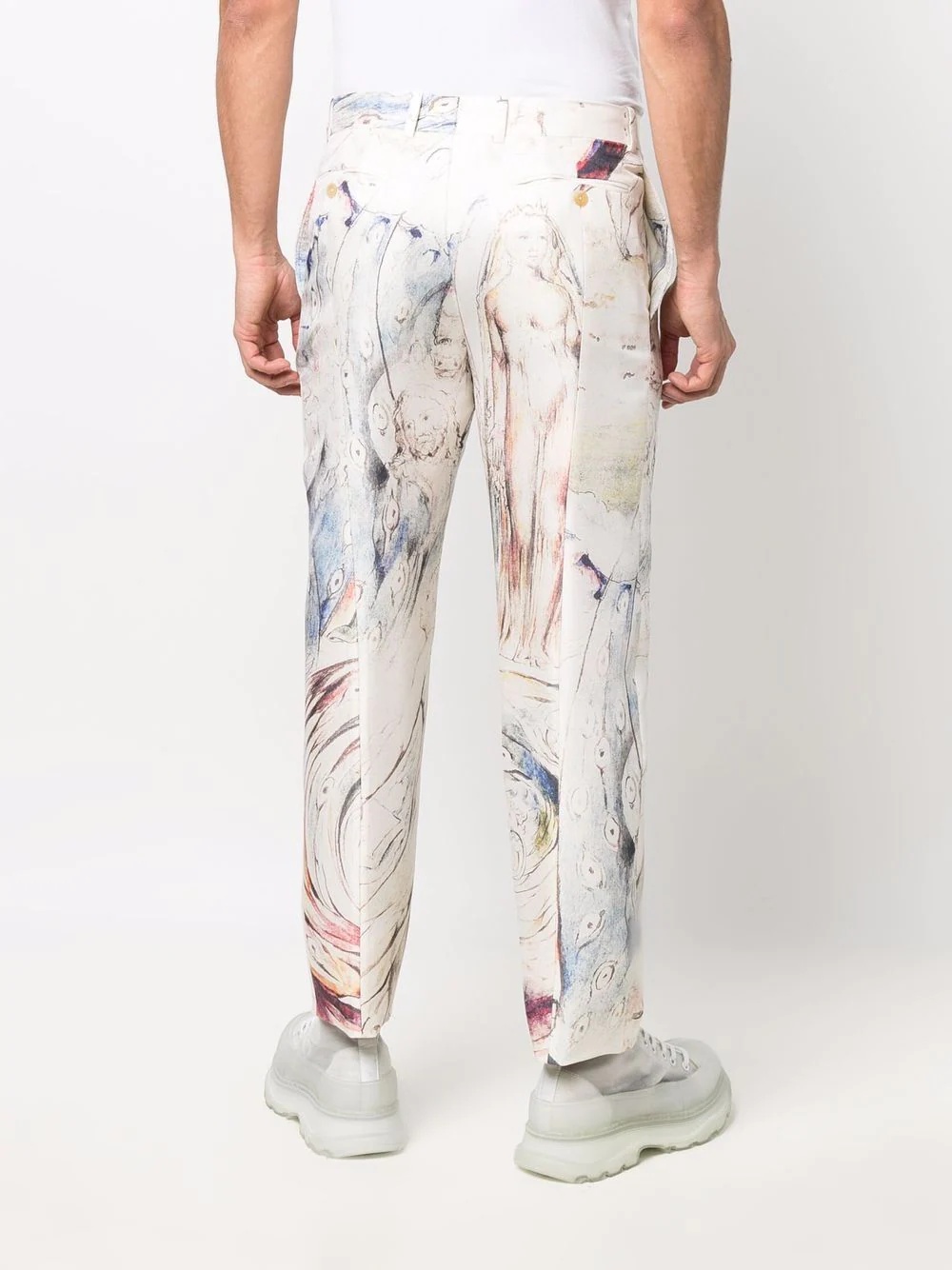 William Blake Dante print trousers - 4