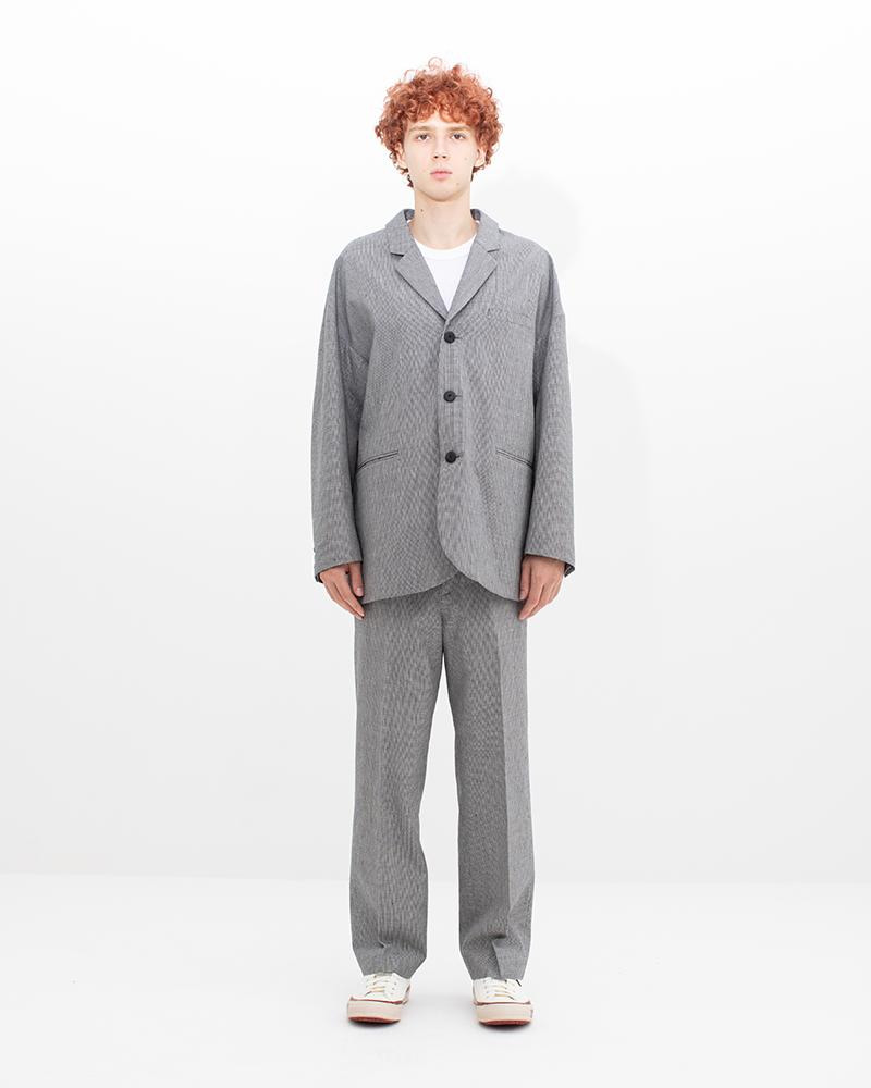 WIDE SLACKS SANTOME BLACK CHECK - 5