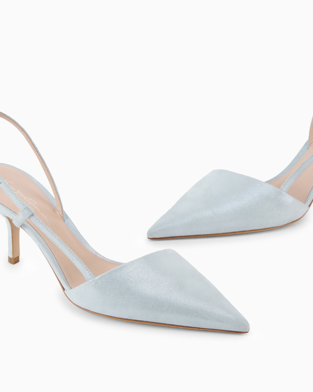 Laminated suede slingbacks - 5