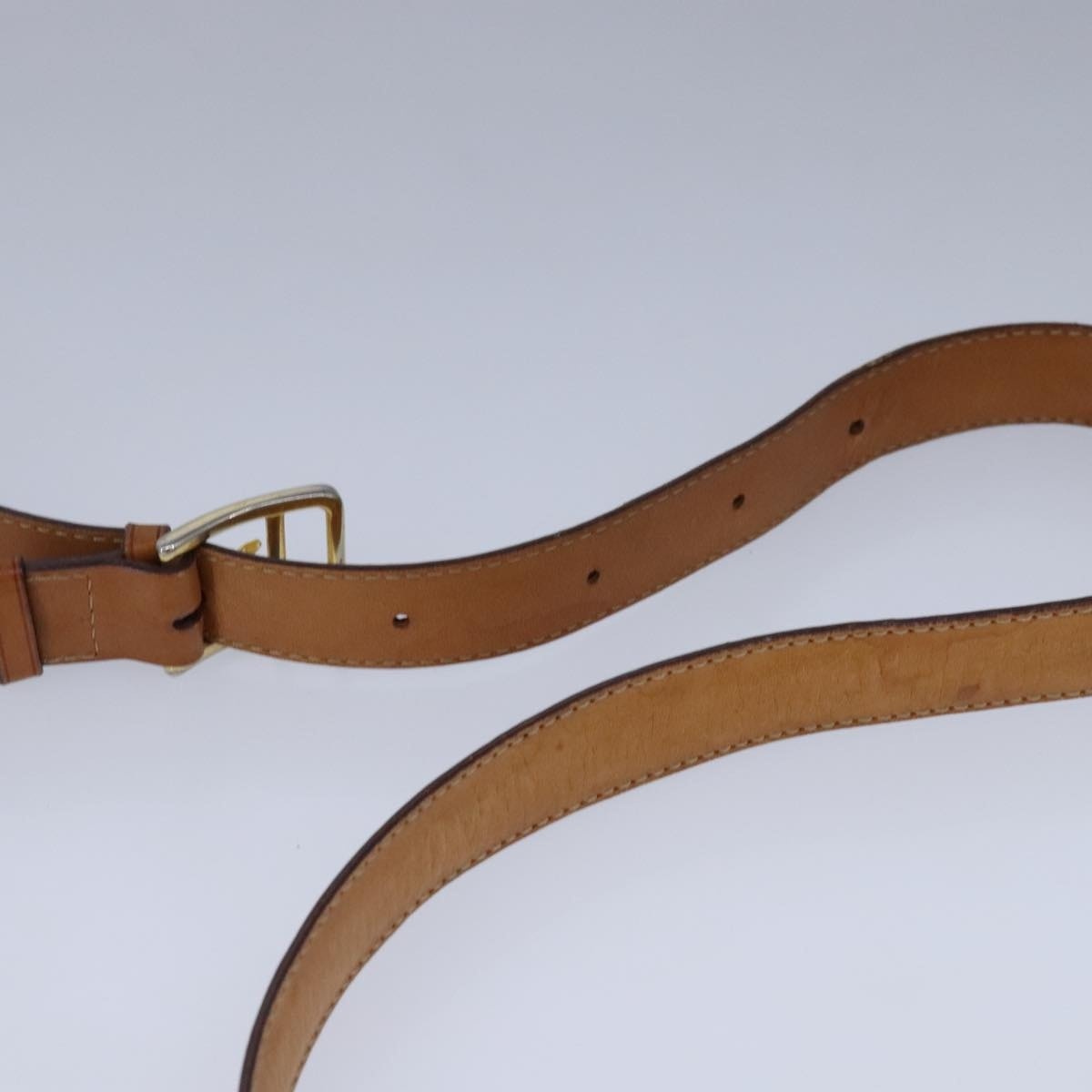 CELINE Macadam Canvas Shoulder Bag Pvc Beige Gold - 8