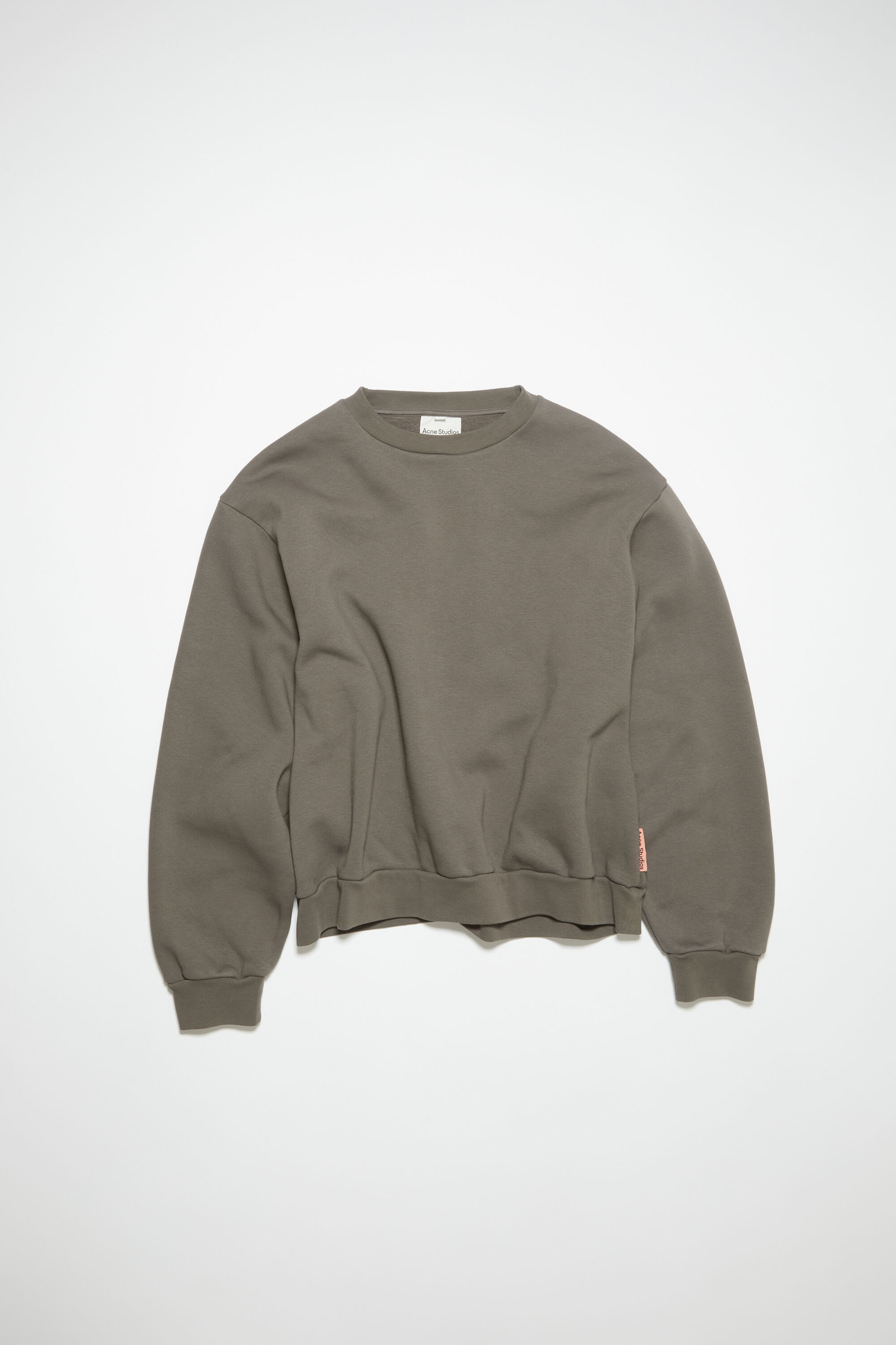 Crew neck sweater - Mud grey - 1