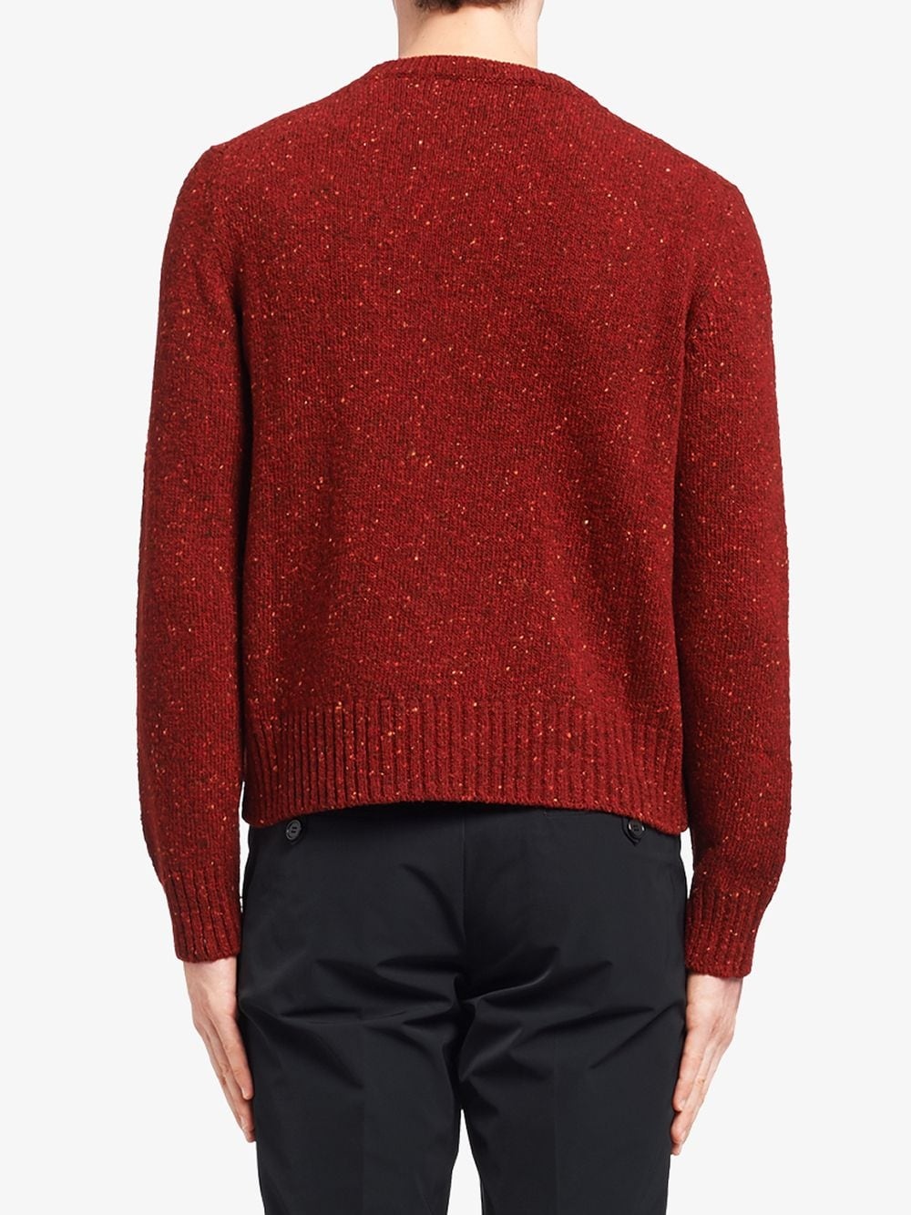 textured crew neck jumper - 4