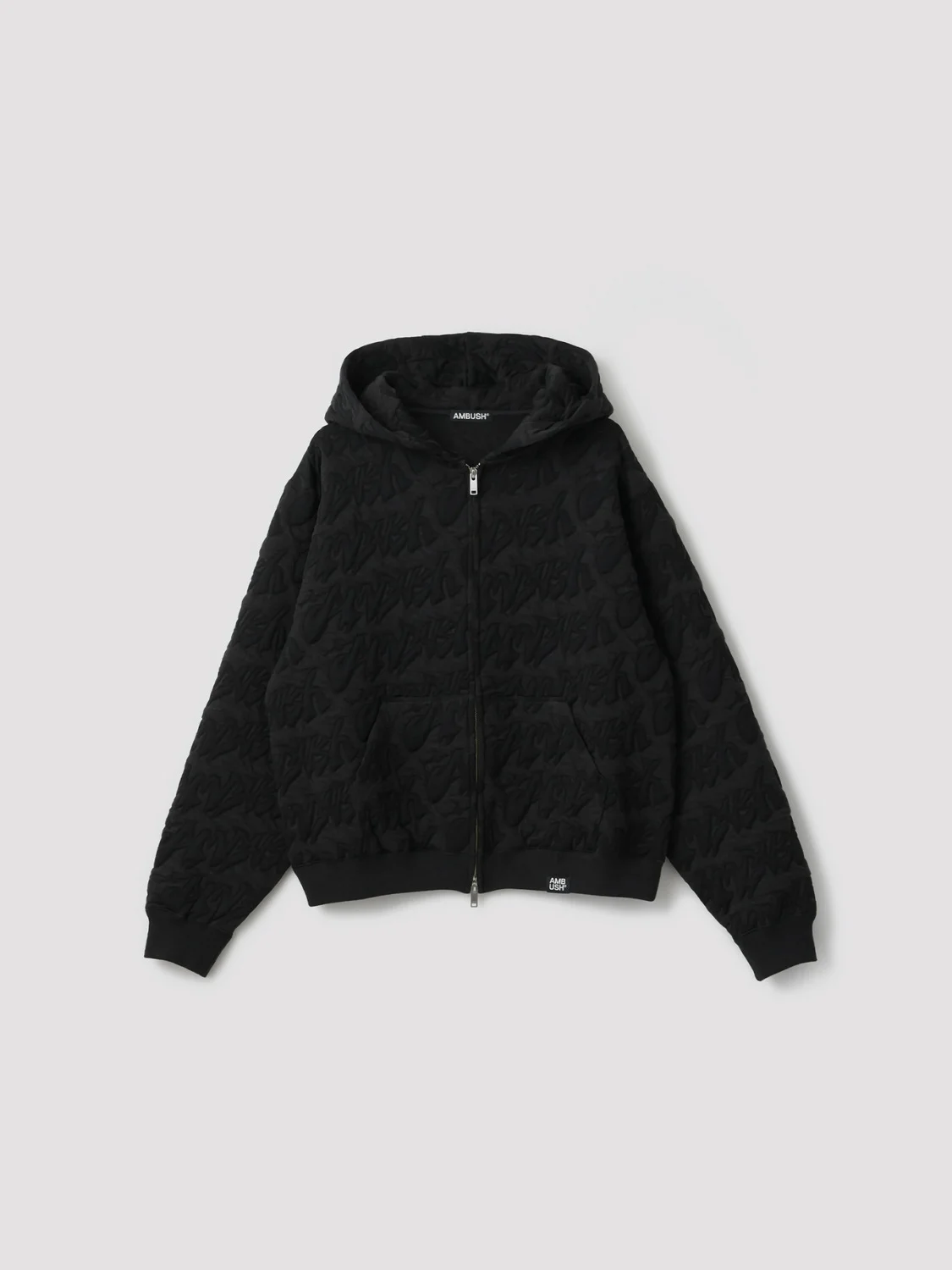 STICKERS LOGO JACQUARD ZIP HOODIE - 1