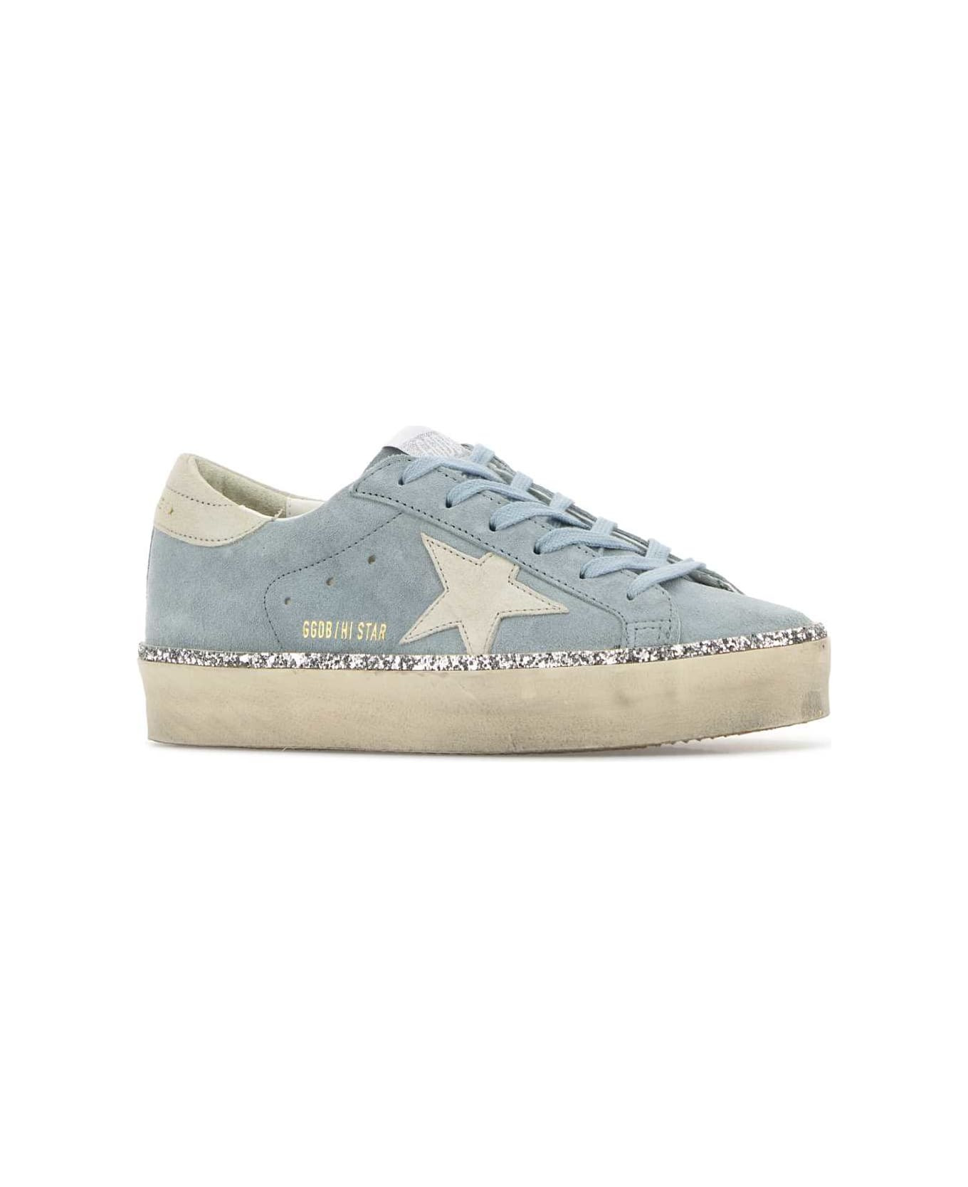 Light-blue Suede Hi Star Classic Sneakers - 2