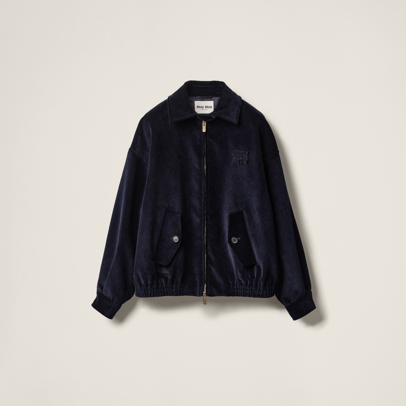 Corduroy blouson jacket 1