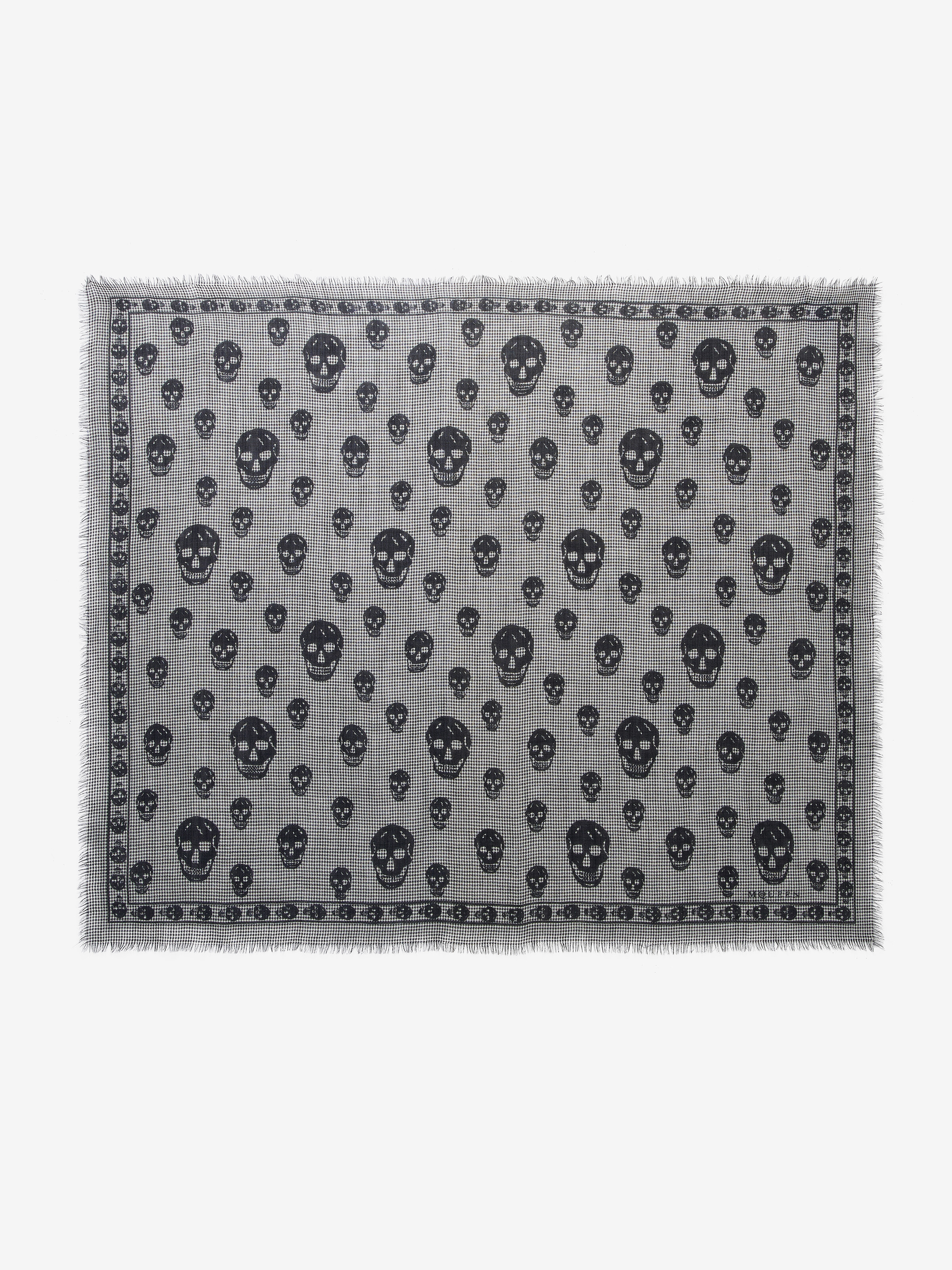 Houndstooth Skull Foulard - 2