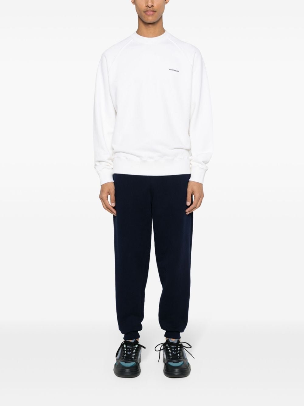 logo-print cotton sweatshirt - 2