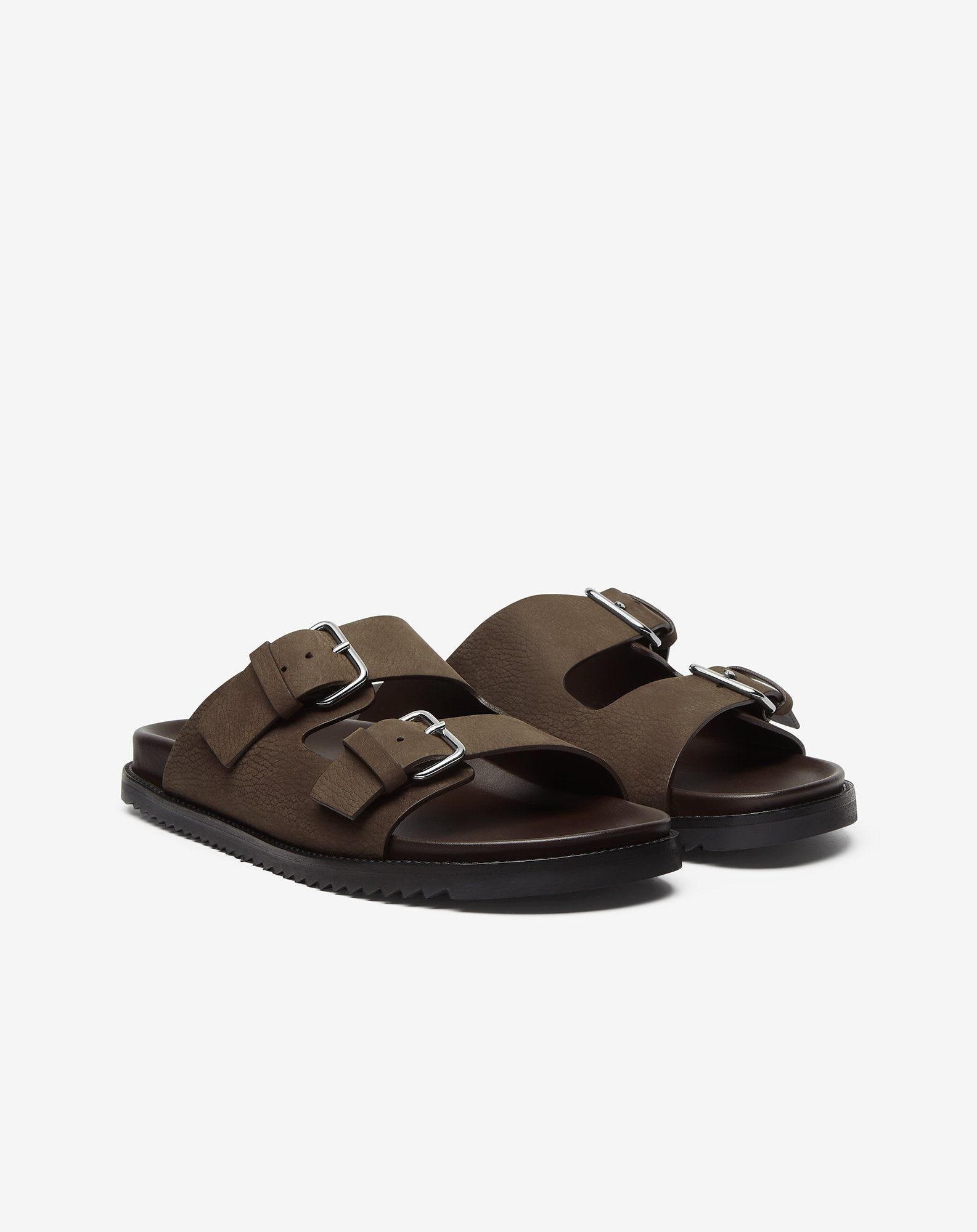 Brown leather sandals - 2