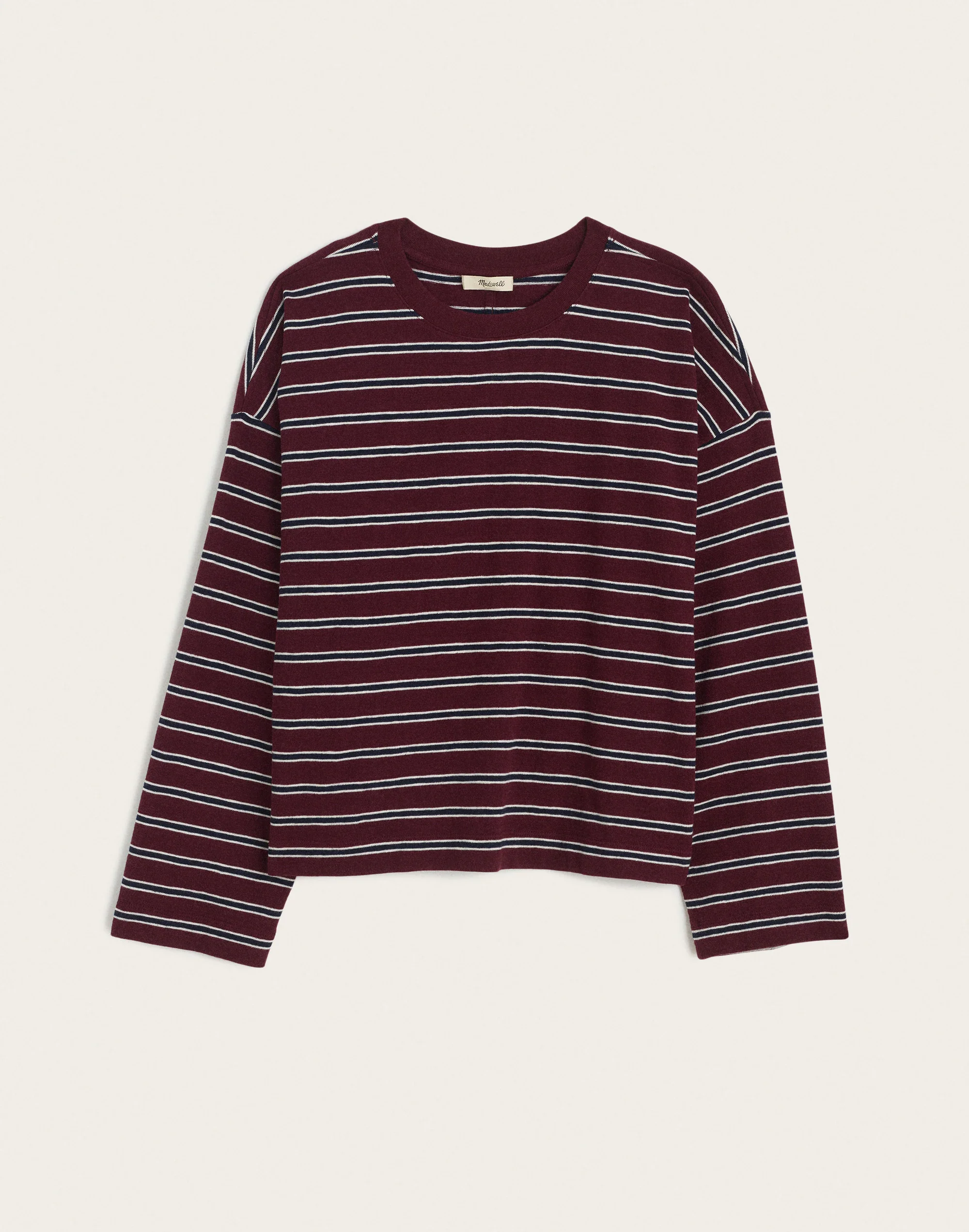 Easy Crewneck Long-Sleeve Tee in Sunday Slub - 1
