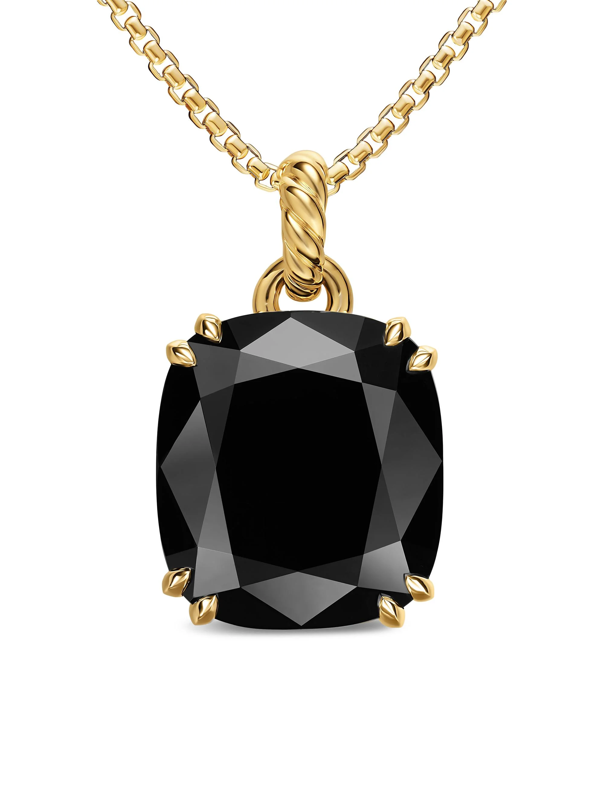Women's Marbella Pendant in 18K Yellow Gold - Black Onyx - 1