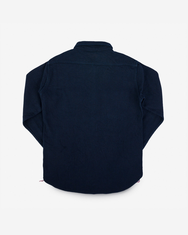 IHSH-380-IND 12OZ DOBBY CLOTH WORK SHIRT - INDIGO 5
