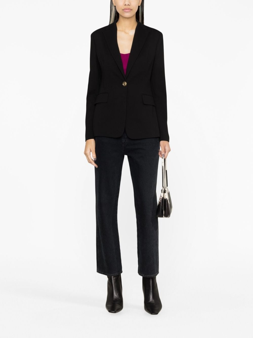 single-breasted button blazer - 2