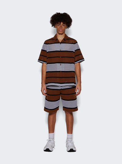 Burberry Knit Shorts Dark Birch Brown outlook