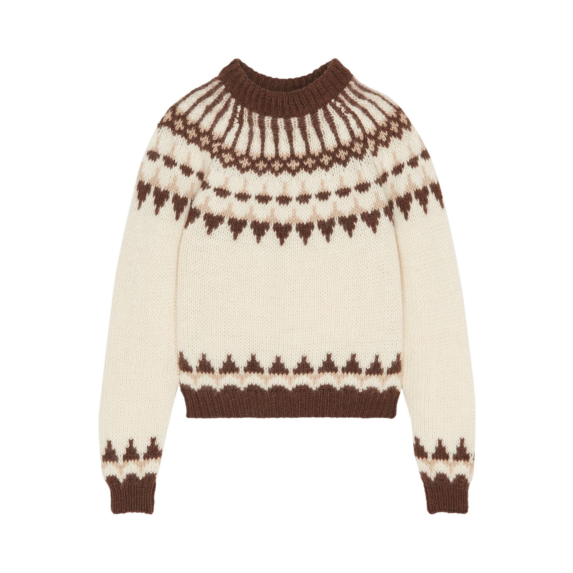 Saint Laurent Sweater 'Naturel/Marron/Beige' - 1