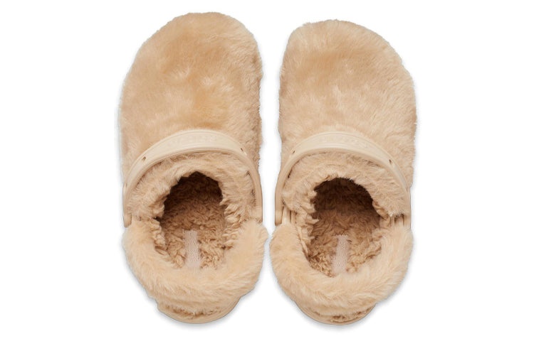 (WMNS) Crocs Classic Fur Sure Clogs 'Chai' 207303-212 - 6