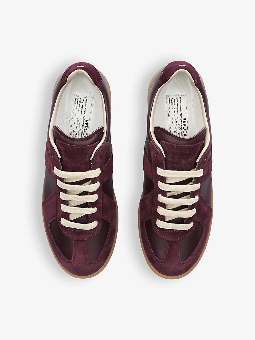 Replica leather low-top trainers - 2