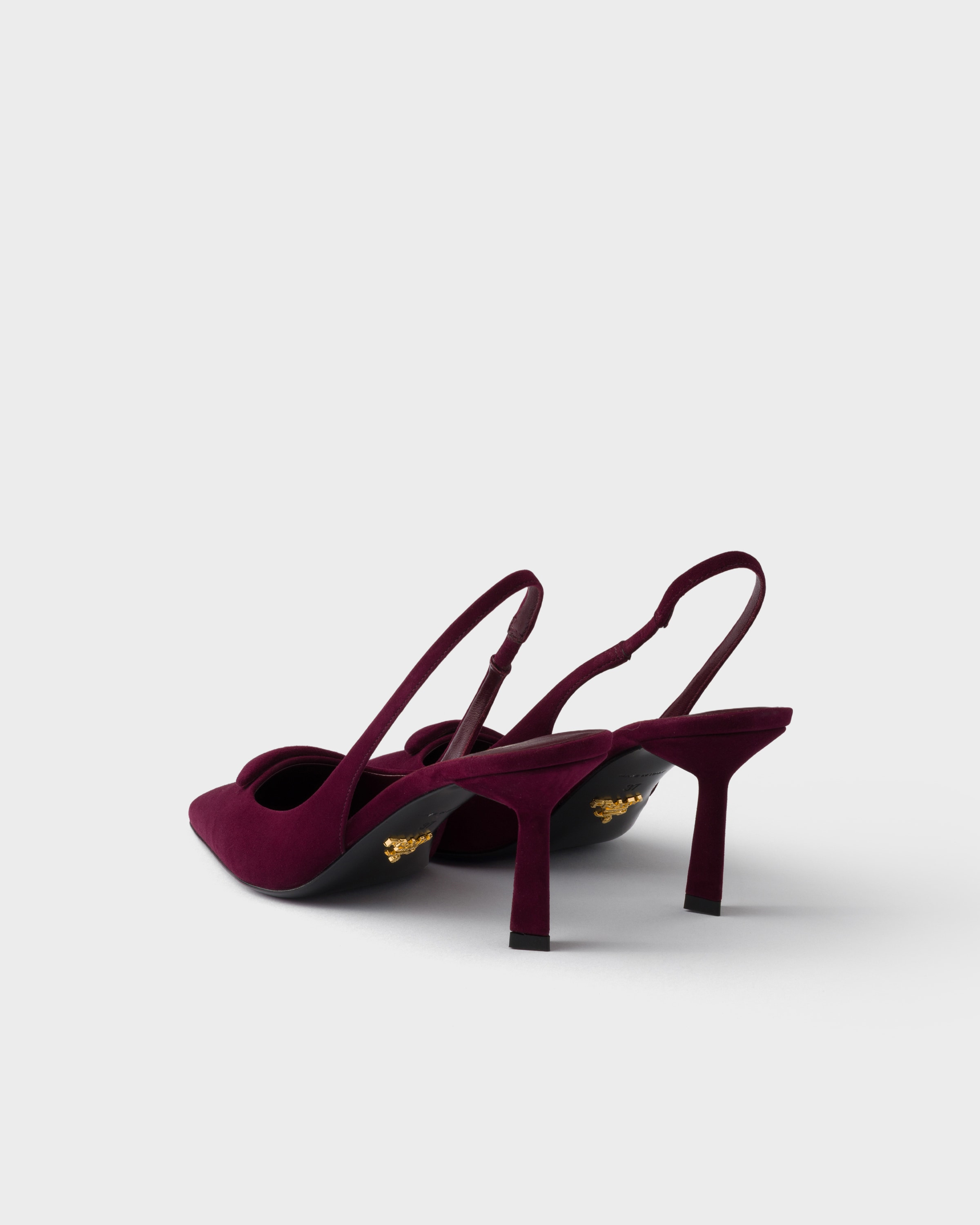 Suede slingback pumps - 4