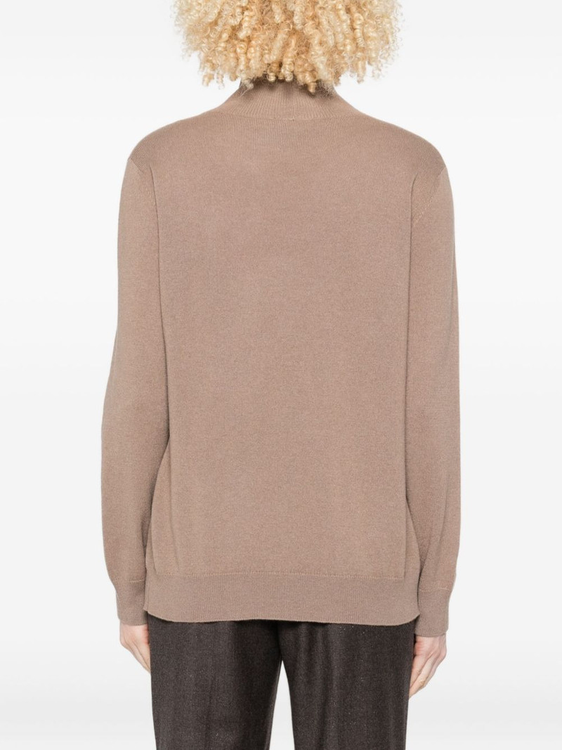 high-neck button-detail sweater 4