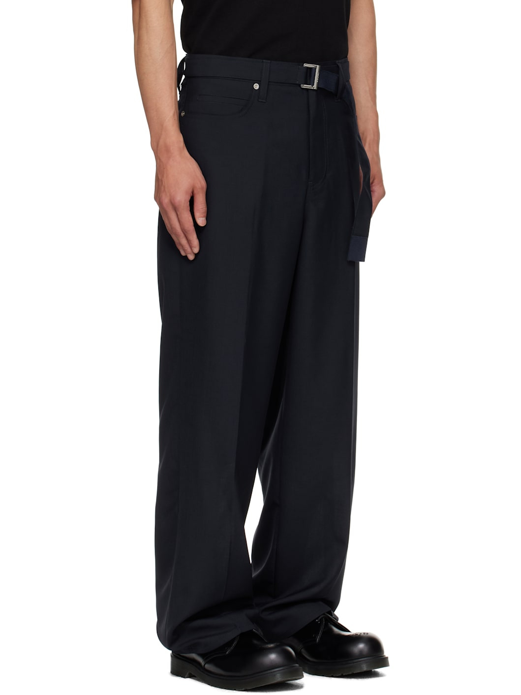 Navy Suiting Trousers - 2