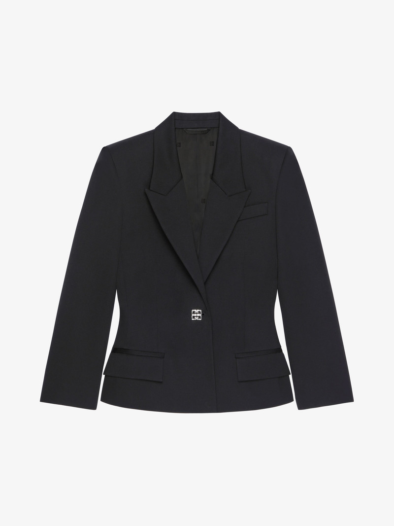 JACKET IN WOOL WITH 4G DETAIL - 1