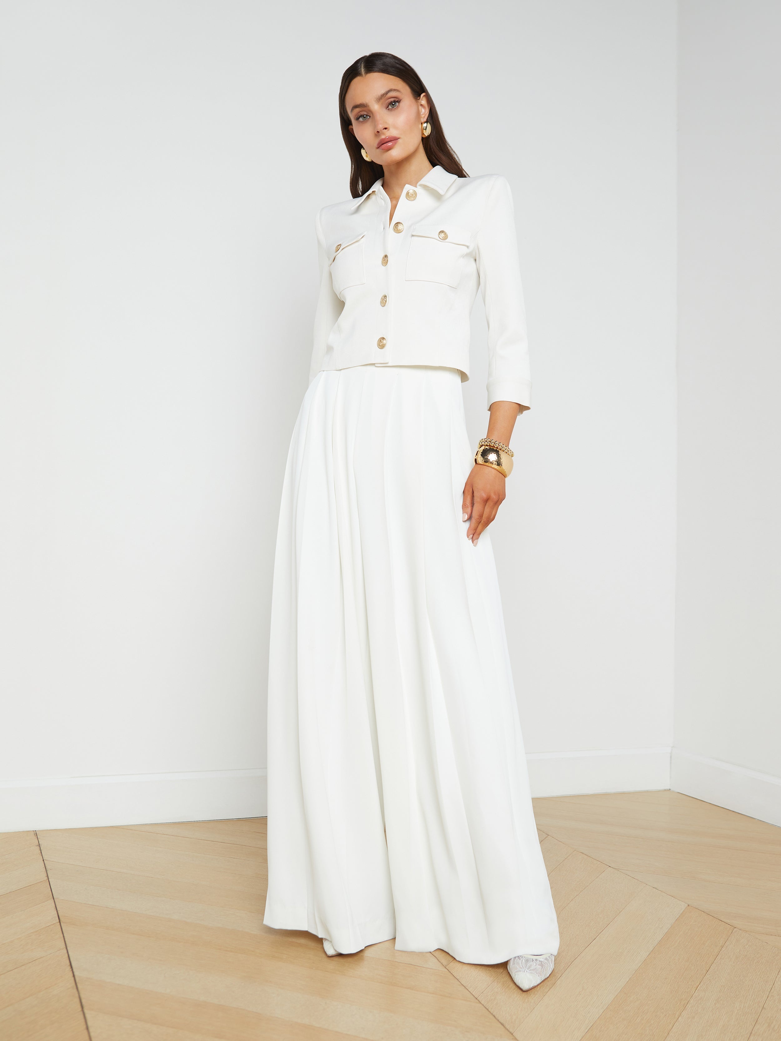 Nova Pleated Wide-Leg Pant - 2