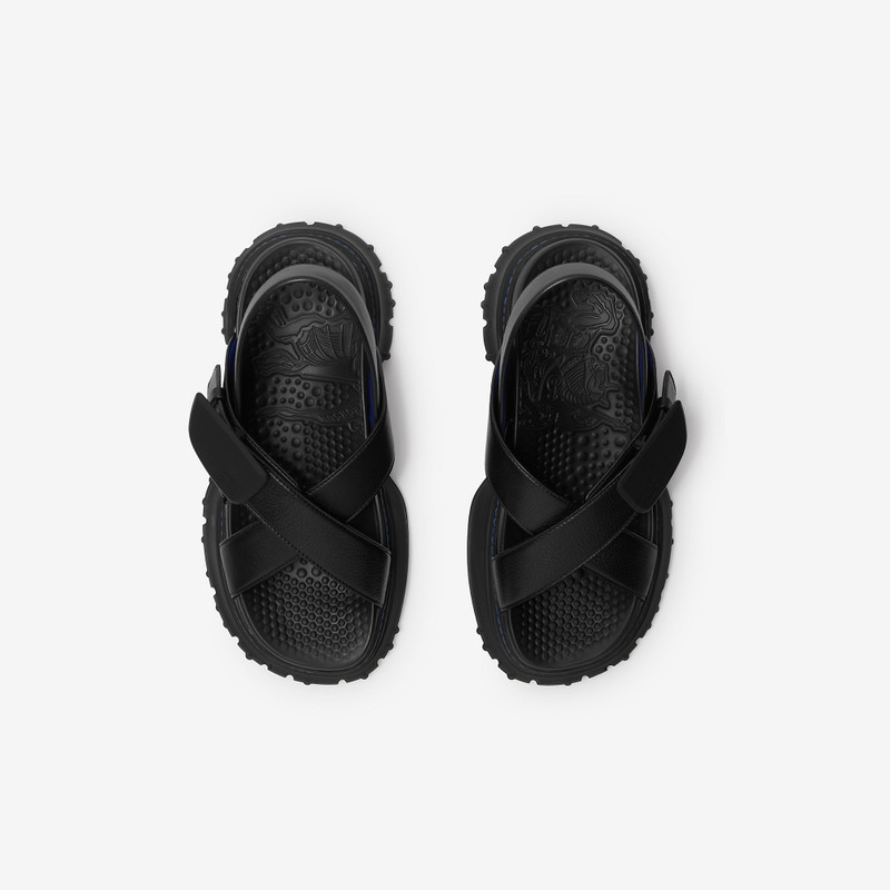 Leather Pebble Sandals 5