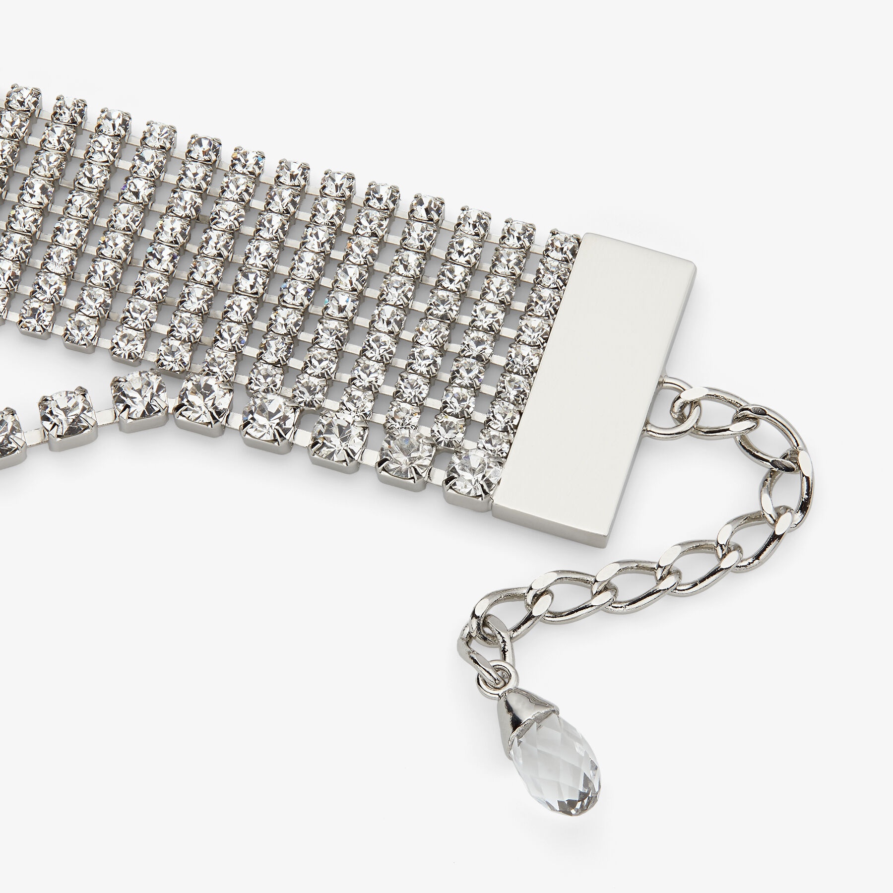 Saeda Bracelet
Silver-Finish Crystal Mesh Bracelet - 3
