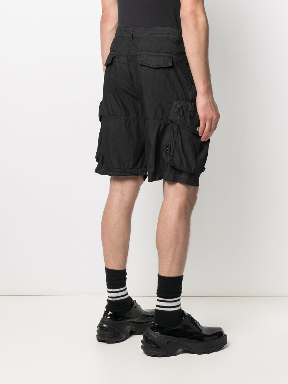 logo-print cargo shorts - 4