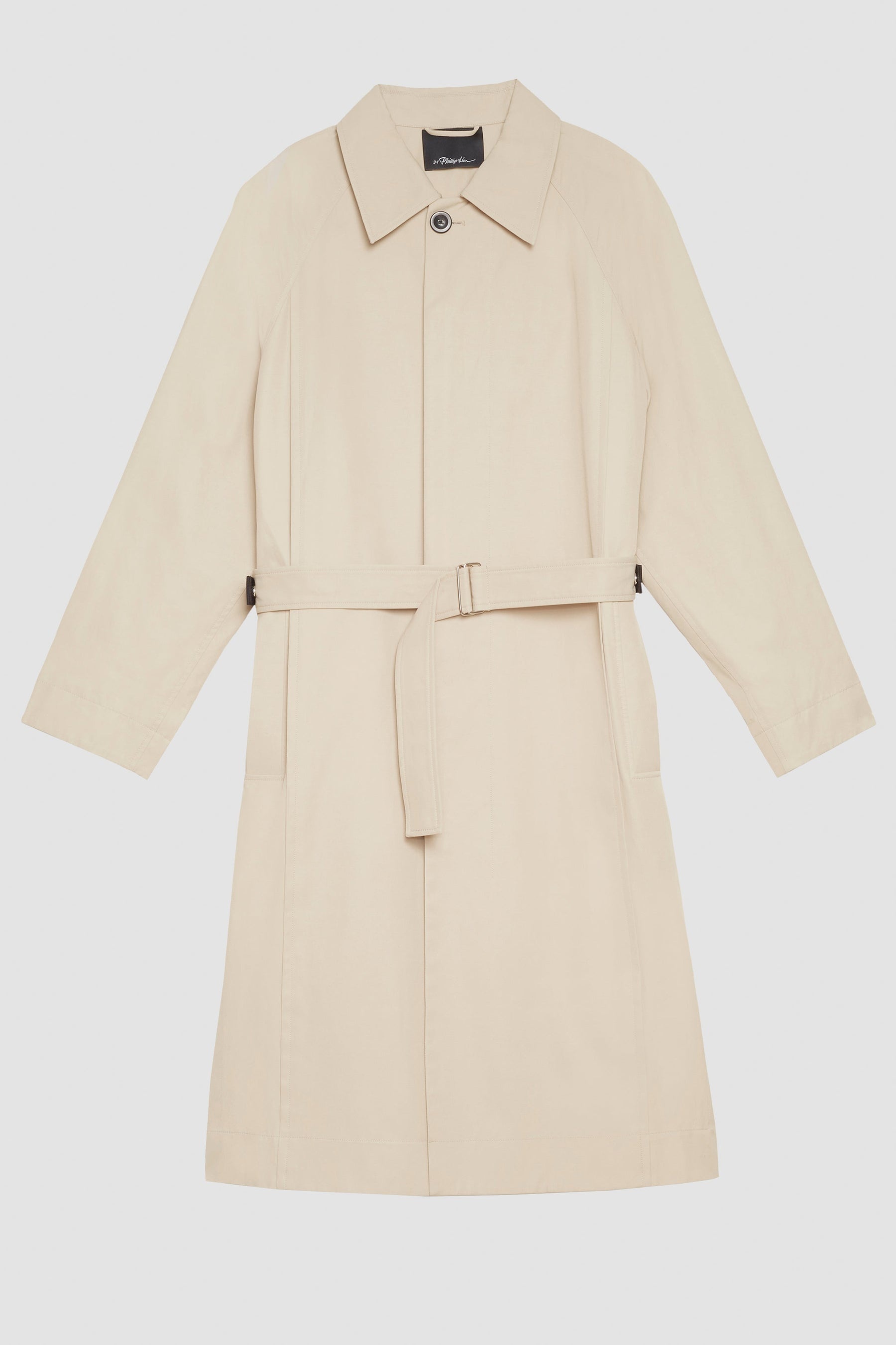 Mid-Length Belted Trench Coat - 6