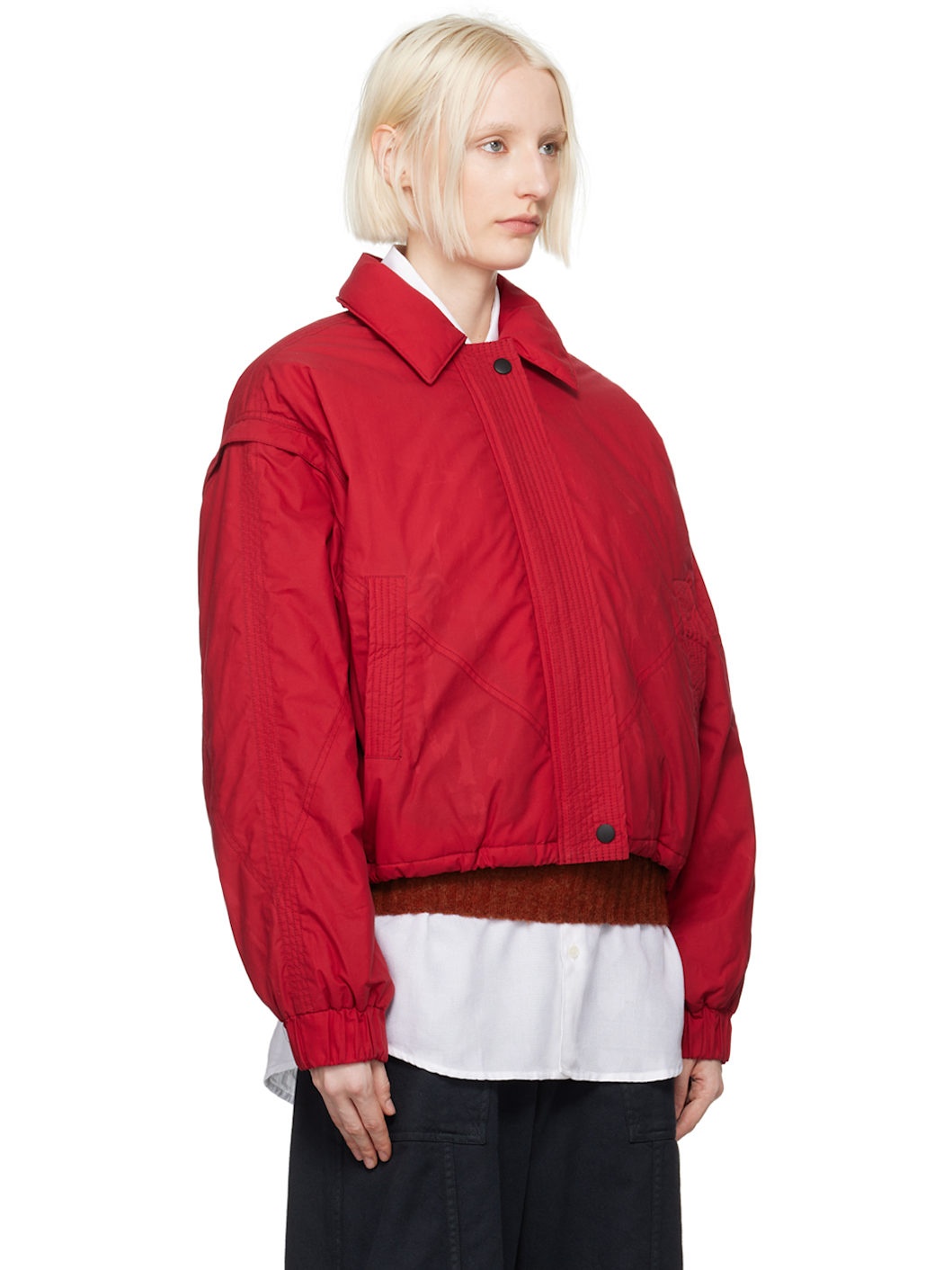 Red Heath Bomber Jacket - 2