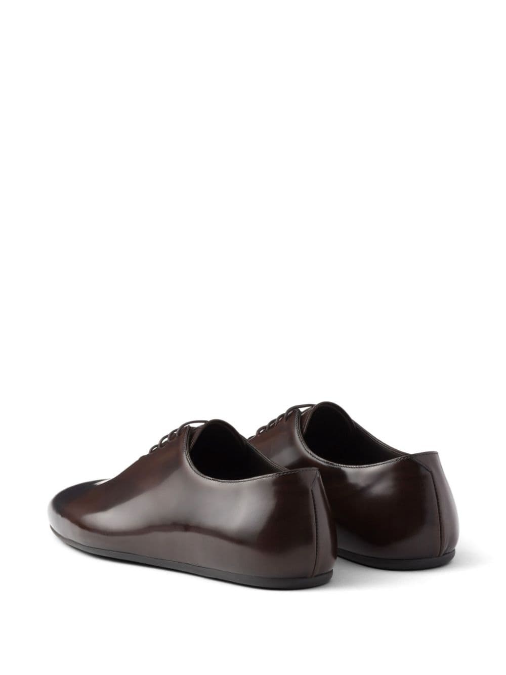 brushed leather lace-ups - 3
