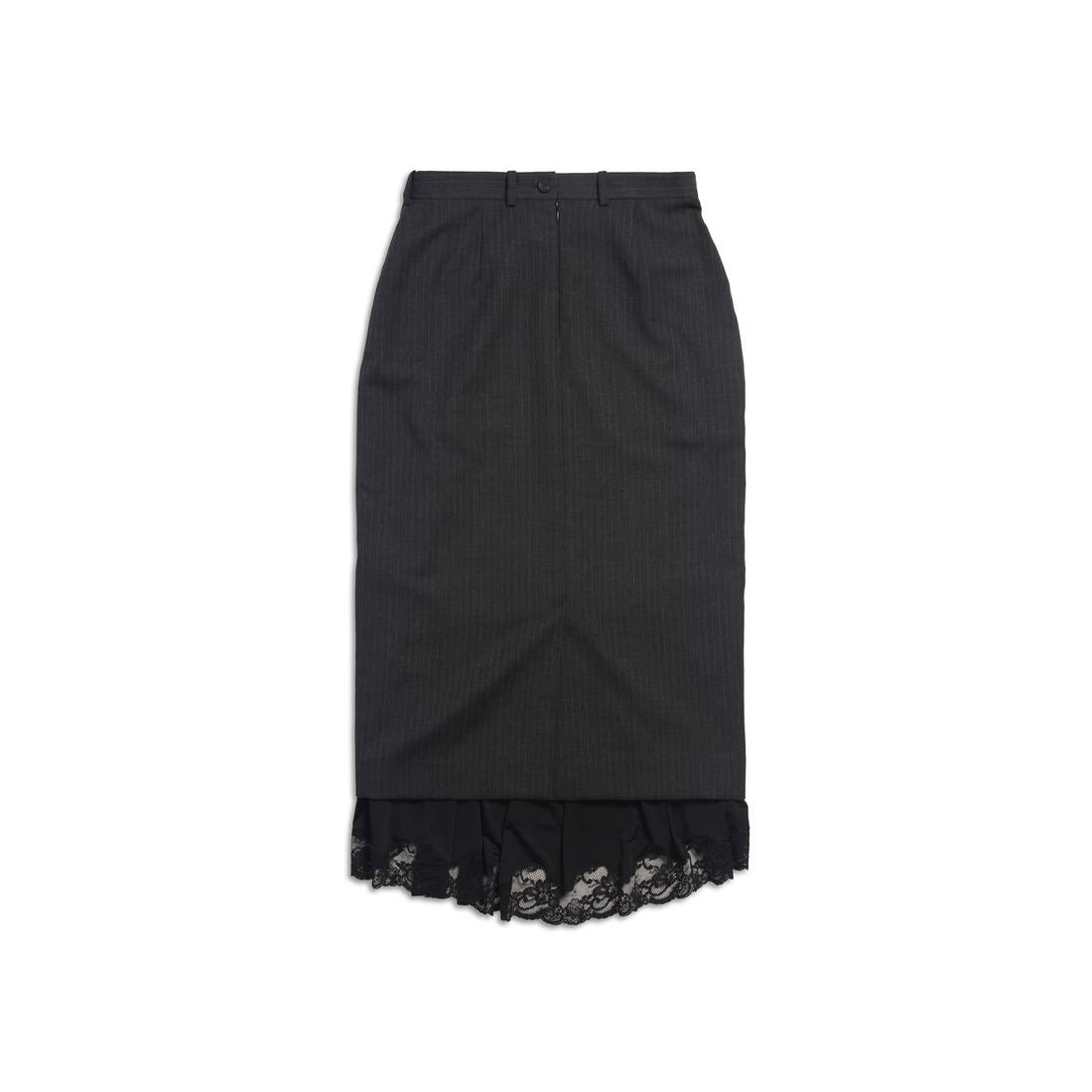 Women's Lingerie Tailored Skirt in Dark Grey - 6