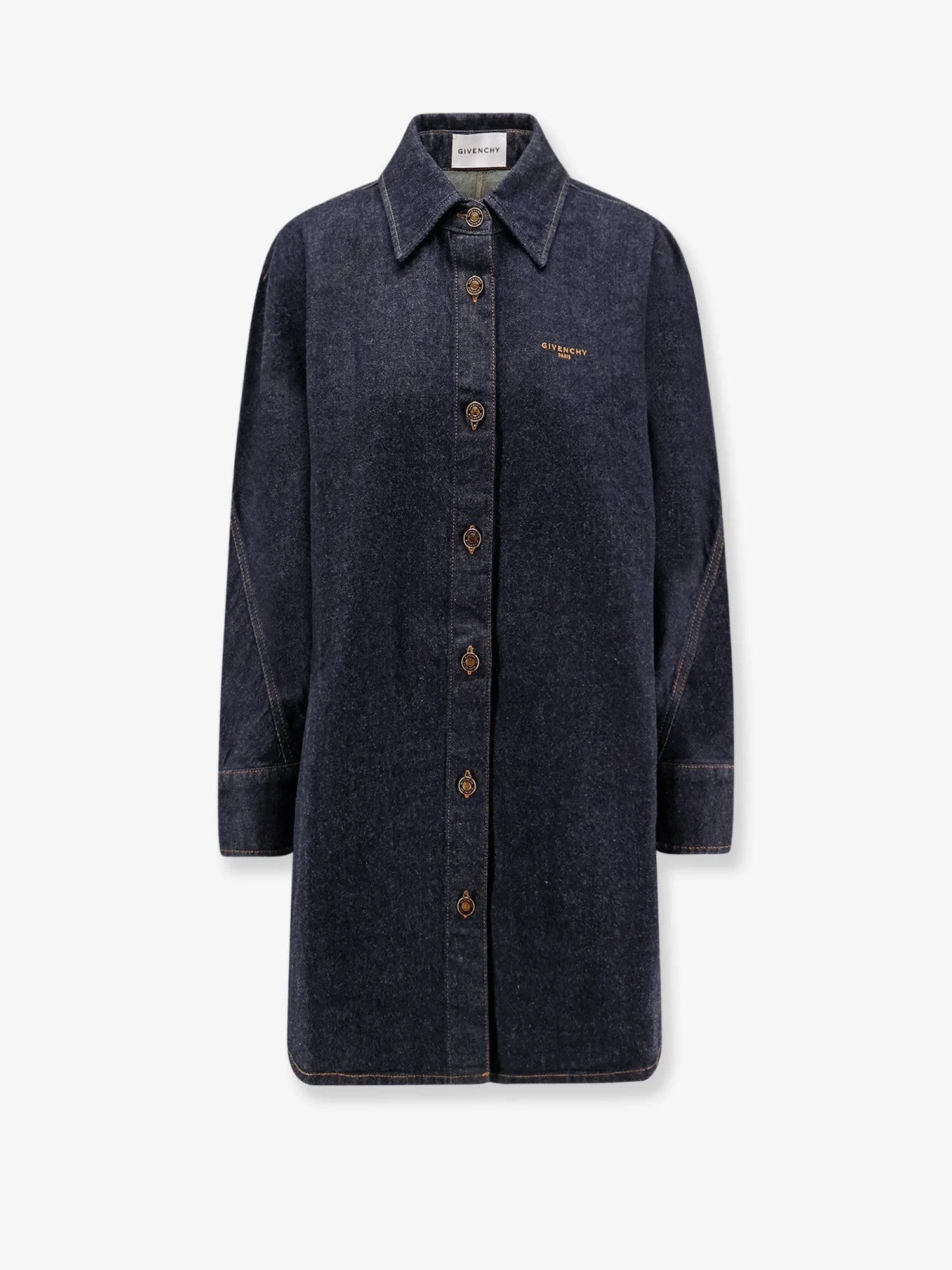 Givenchy Women Long Denim Shirt - 1