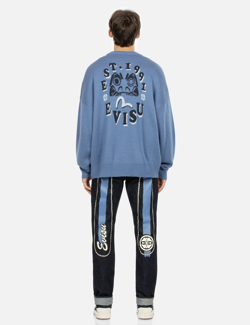 DOUBLE DAICOCK PRINT CARROT FIT SELVEDGE DENIM JEANS #2017 5