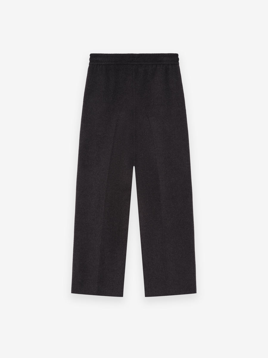 Wool Cashmere Drawstring Wide Leg Pant - 2