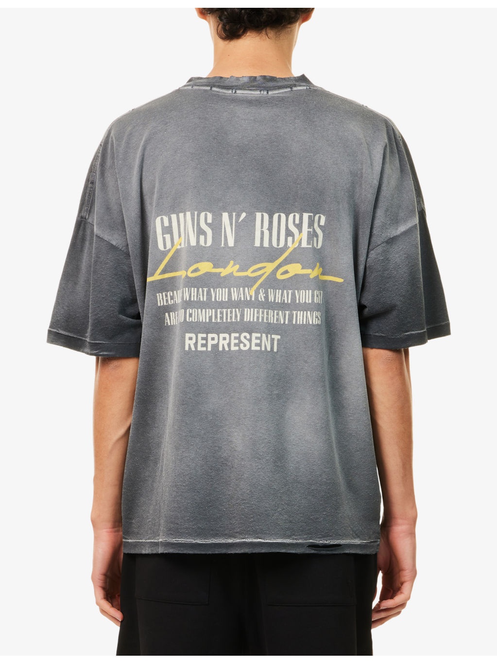Represent x Guns N' Roses Cross Graphic-Print Cotton-Jersey T-Shirt - 4