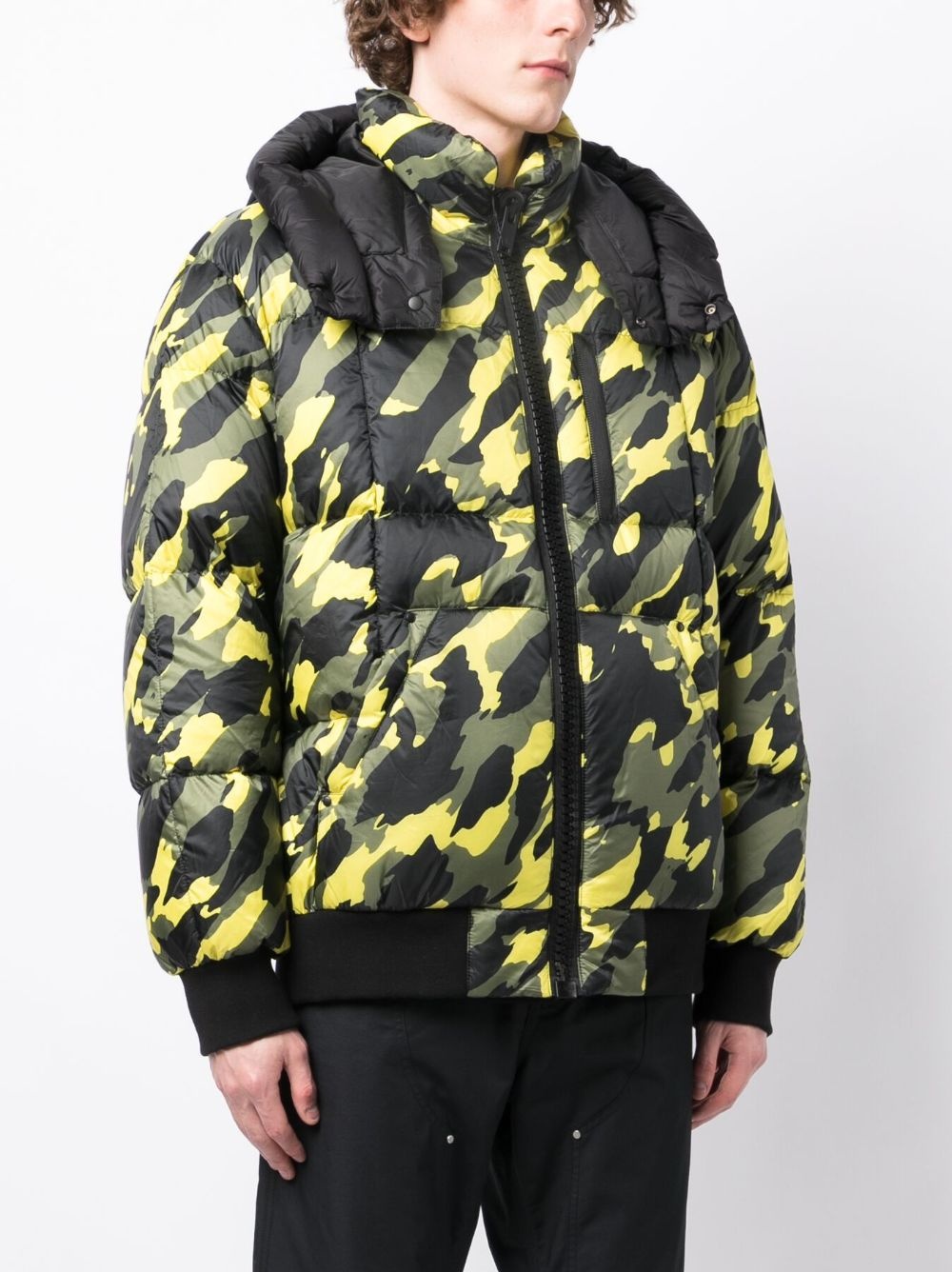 camouflage-print hooded bomber jacket - 3