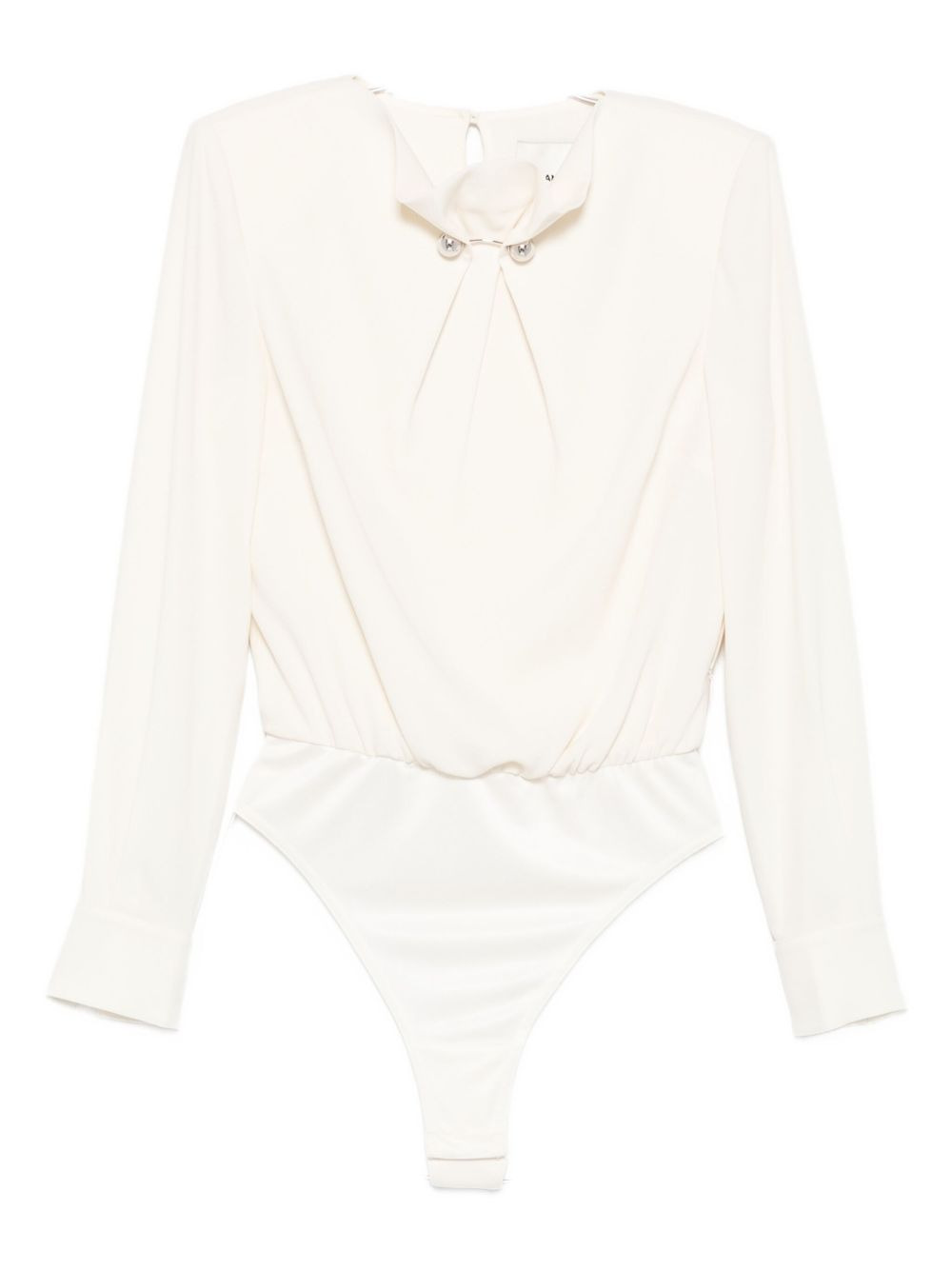 button-embellished bodysuit - 1