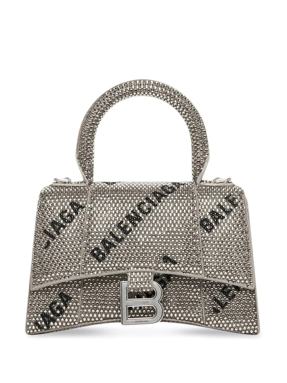 rhinestone-embellished logo tote bag - 1