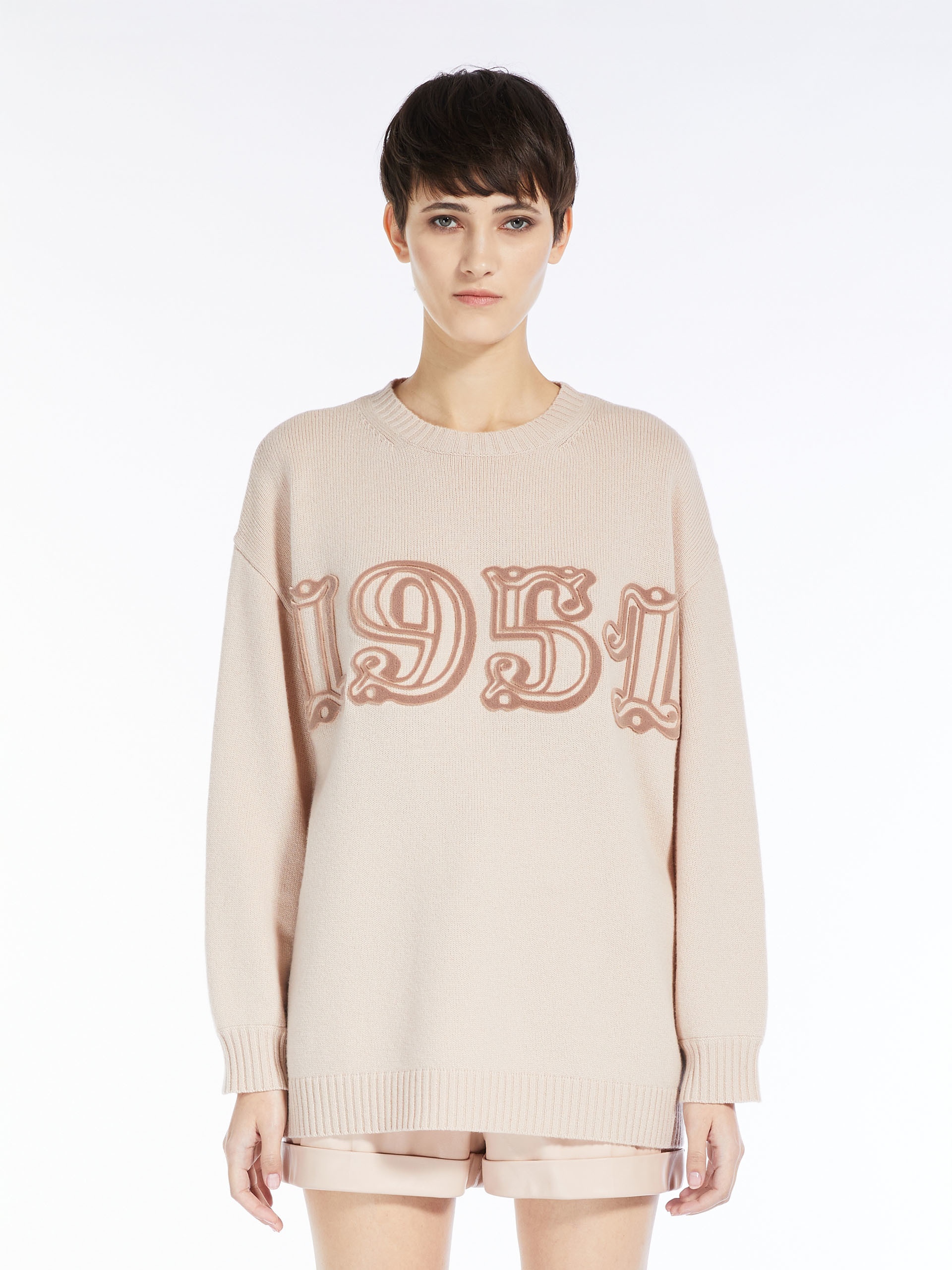 FIDO Wool and cashmere monogram pullover - 3