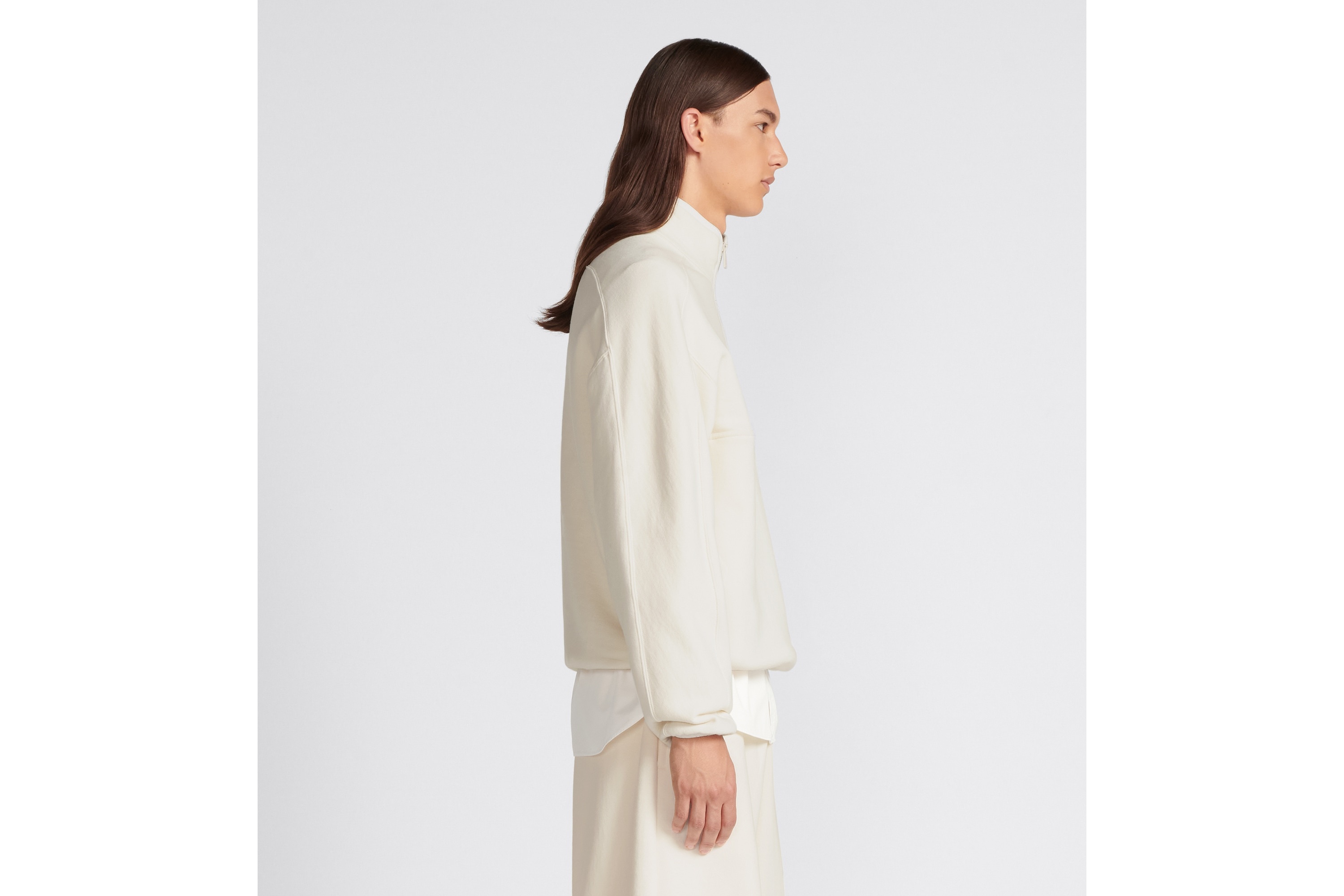 Regular-Fit Sweater with Stand Collar - 5