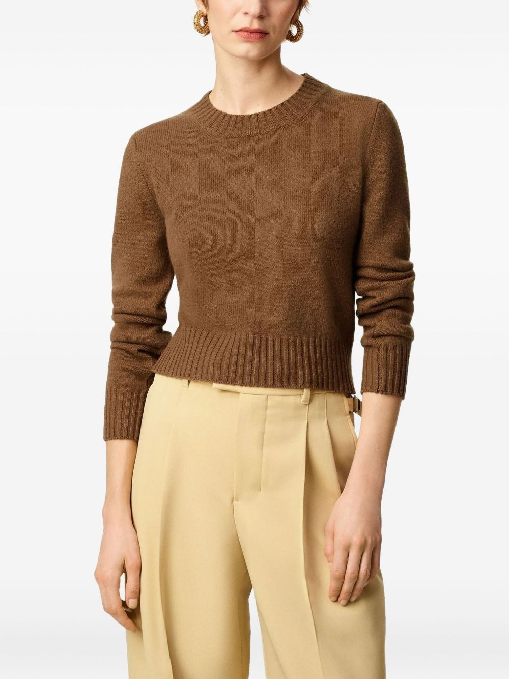 ribbed crew-neck sweater - 4